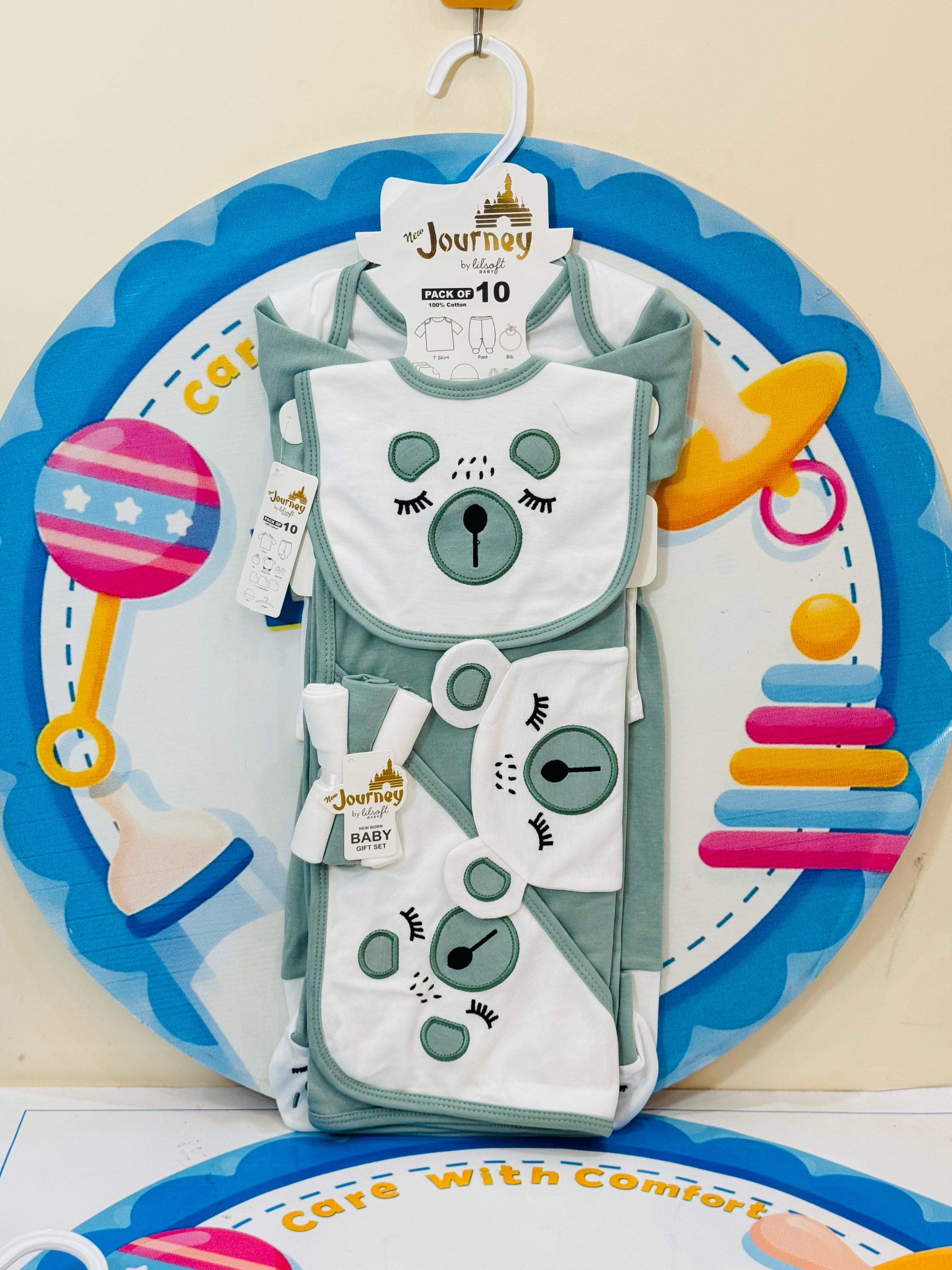 π Premium Baby 10 Pcs Starter Set β Complete First Day Essential! ππΆ
Welcome your newborn with style and comfort! Our 10 pcs premium baby starter set is designed for delicate newborn skin and packed with all the essentials new parents need