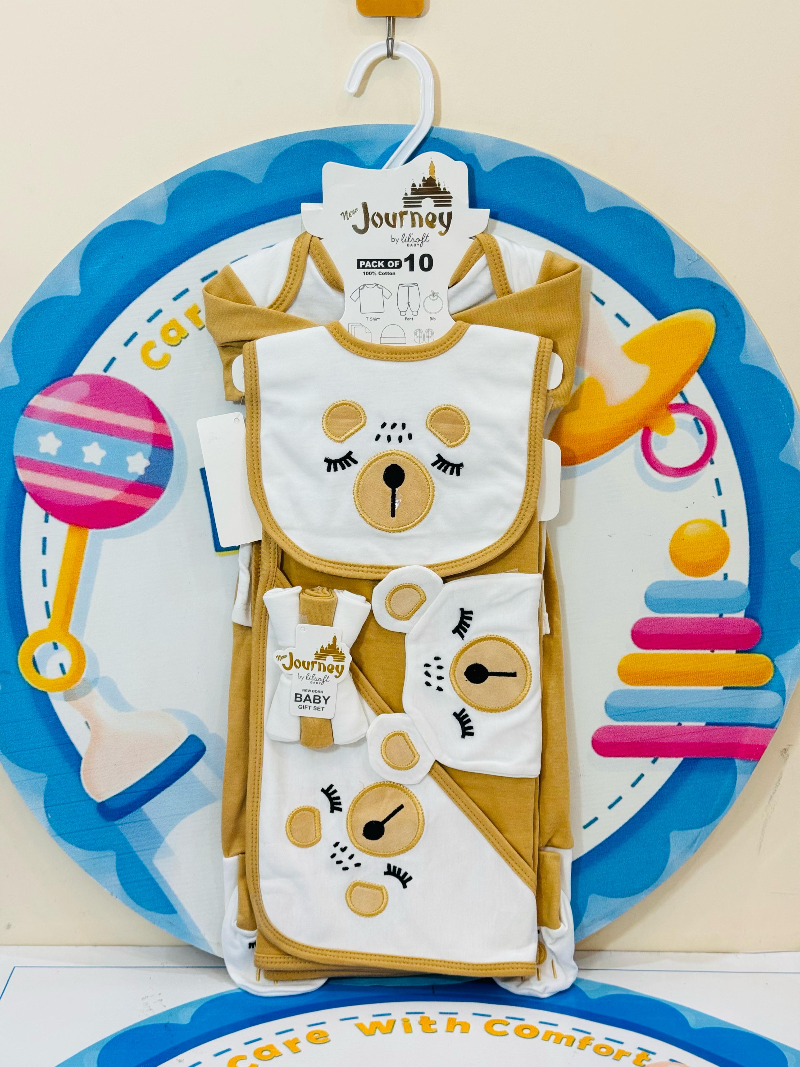 π Premium Baby 10 Pcs Starter Set β Complete First Day Essential! ππΆ
Welcome your newborn with style and comfort! Our 10 pcs premium baby starter set is designed for delicate newborn skin and packed with all the essentials new parents need