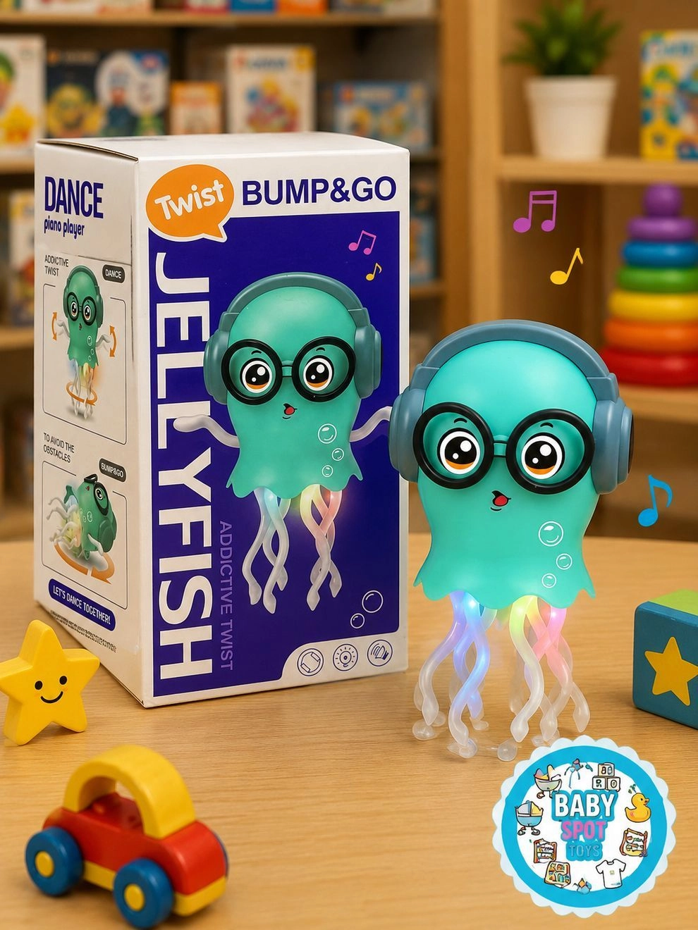 USB Rechargeable Dancing Squid Baby Toy