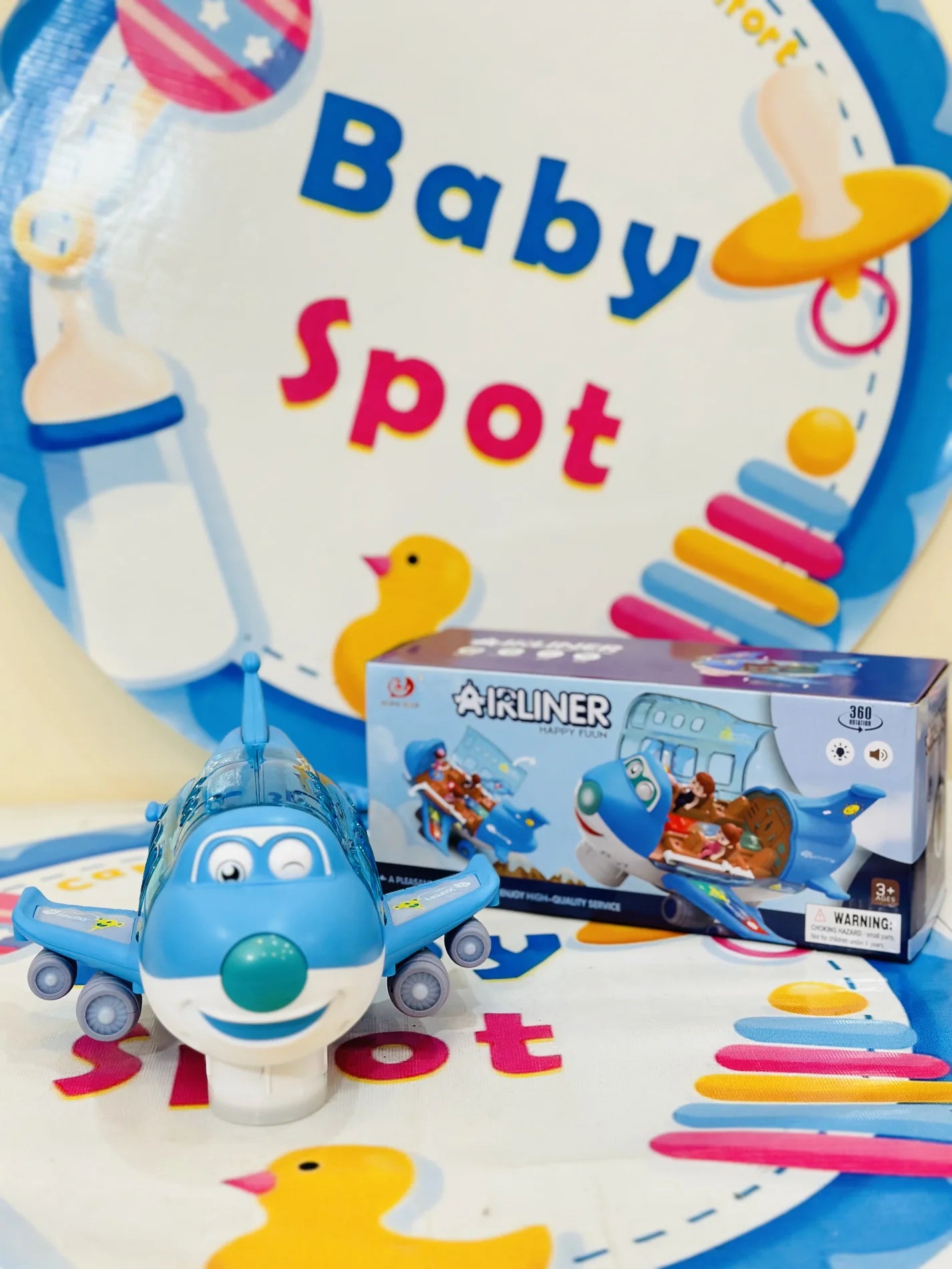 Bump & Go Airplane Toy – Lights, Sounds & Endless Fun! ✈️✨