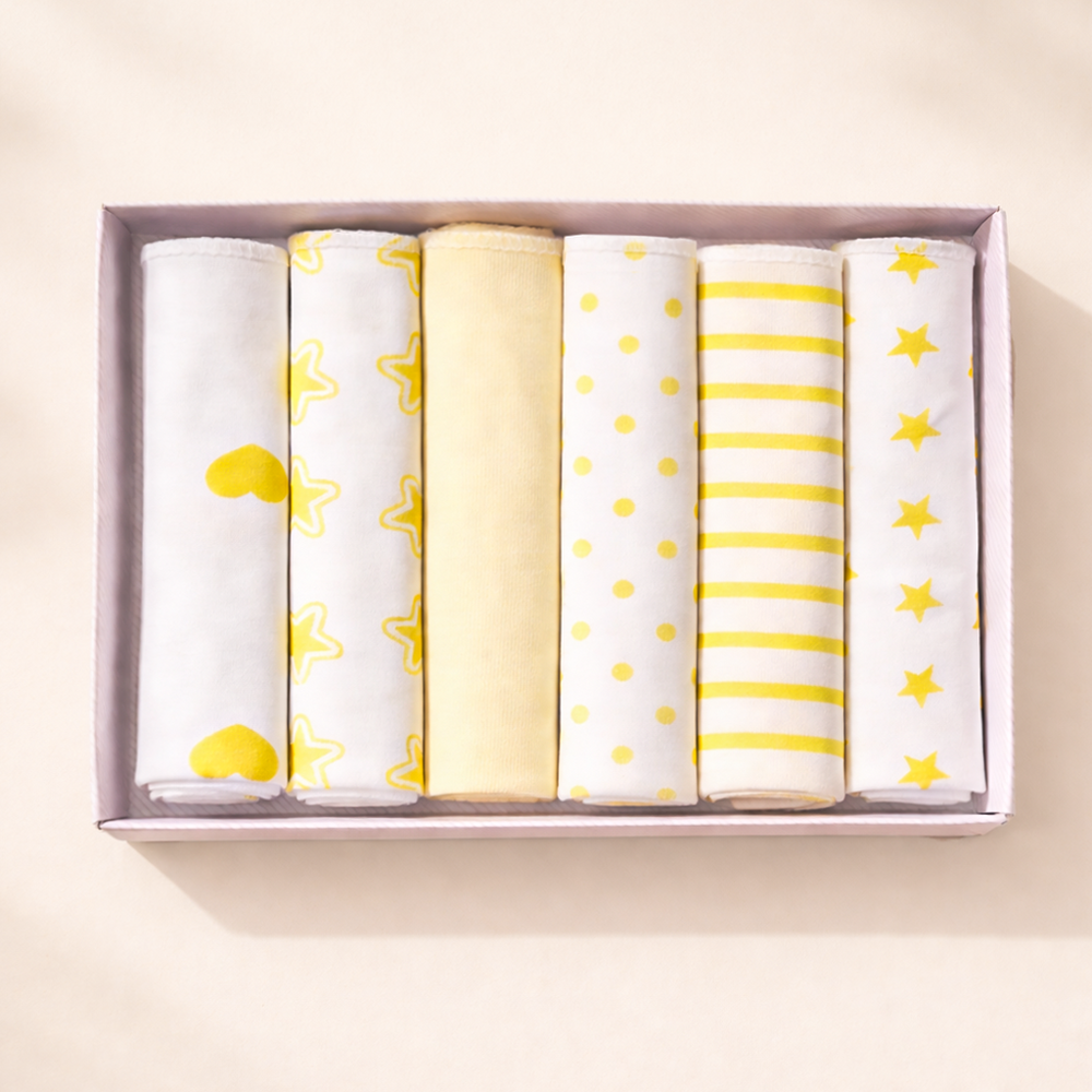 Baby Facetowels/Washcloths(Yellow)
