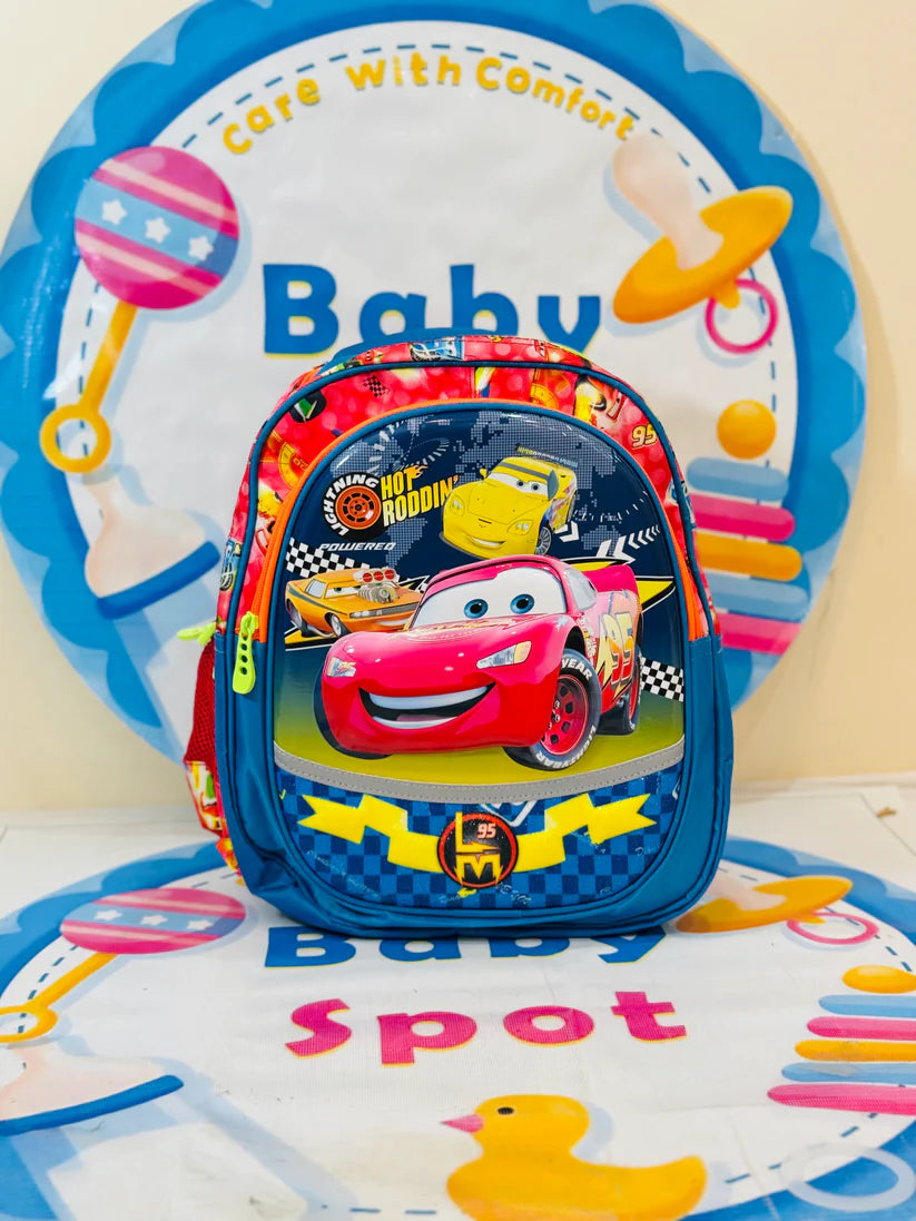3D Cars School Bag Lightweight Backpack 14-15 Inch