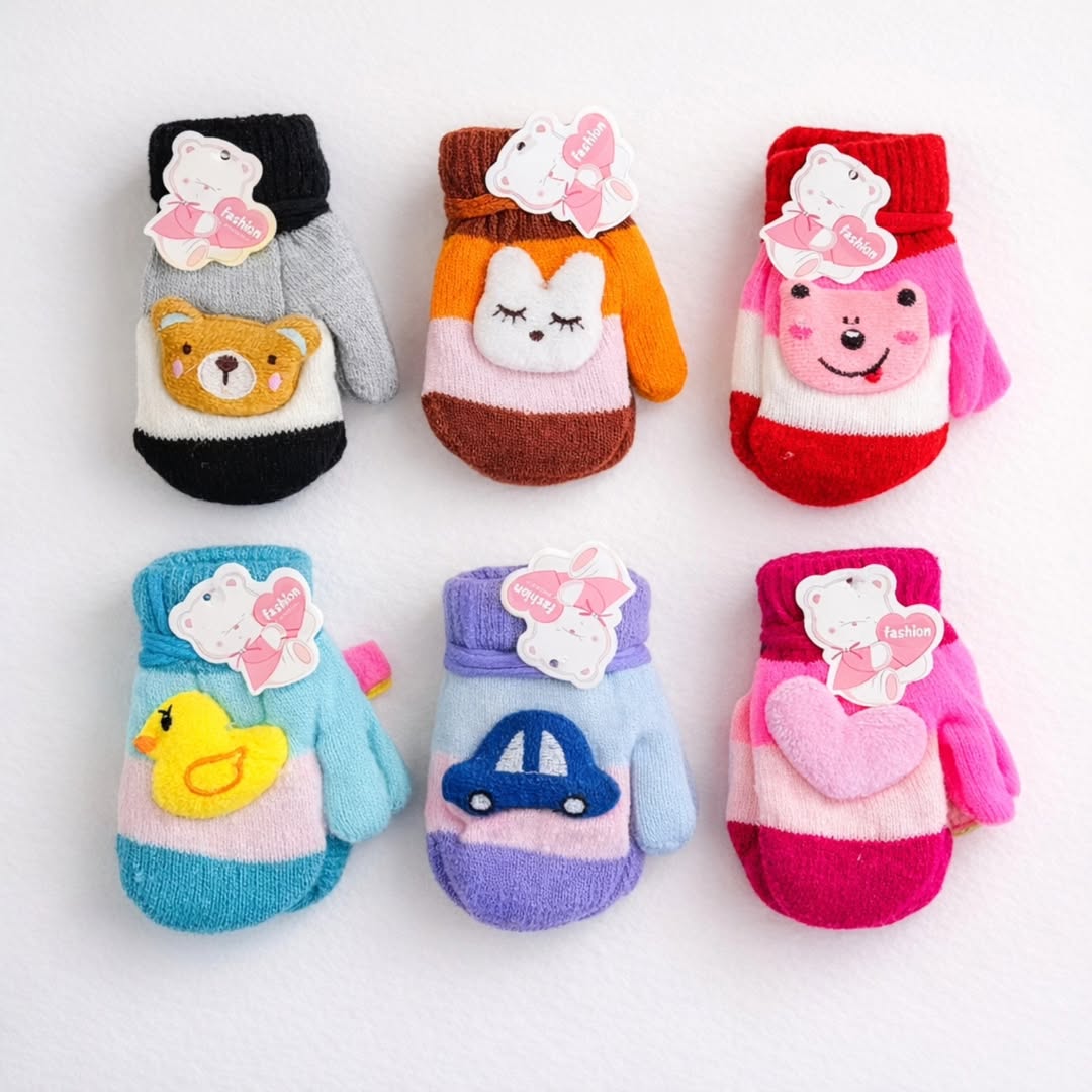 Cozy Cute Baby Woolen Gloves