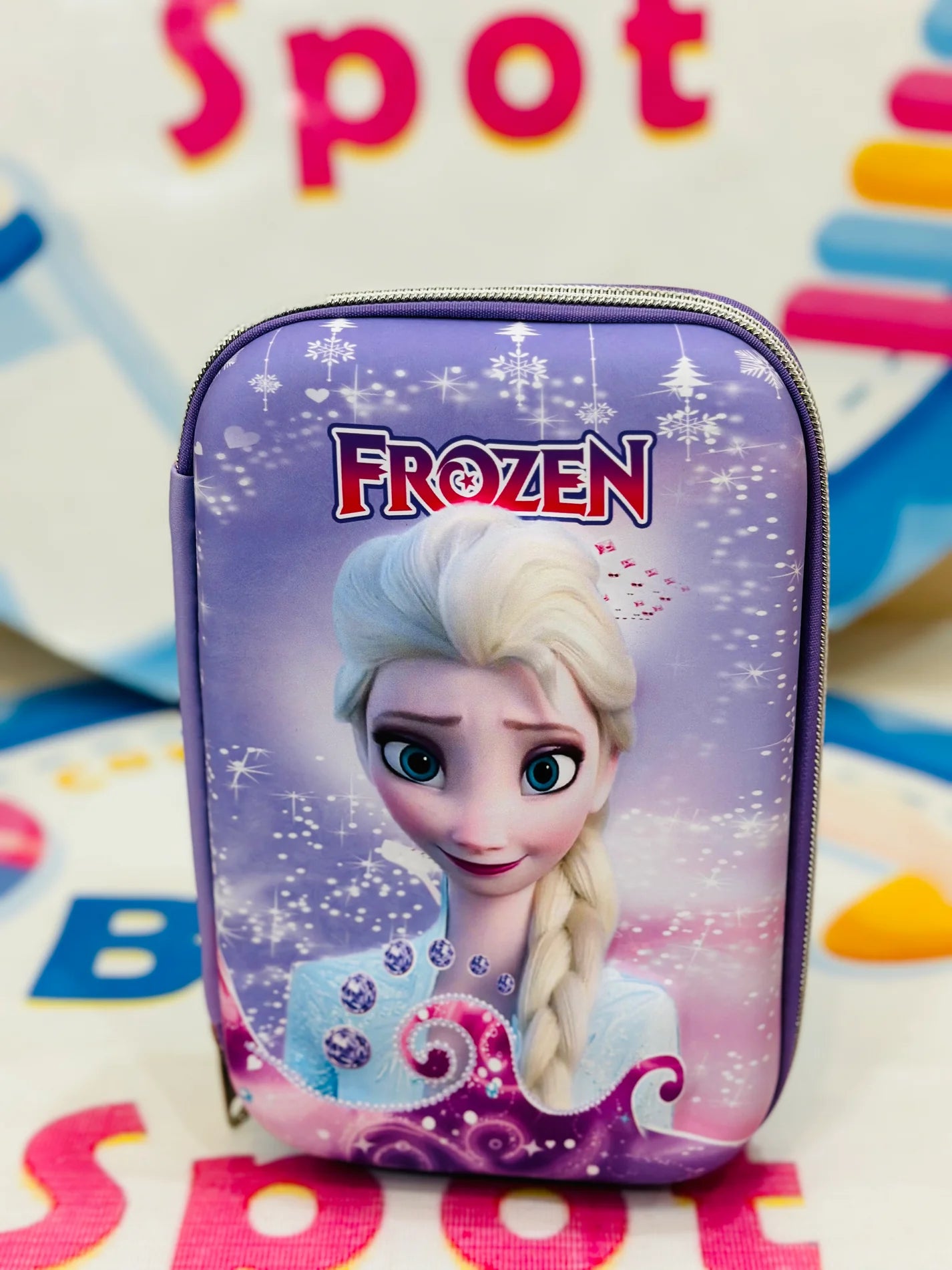 Frozen Pencil Case 3D Embossed On Fiber