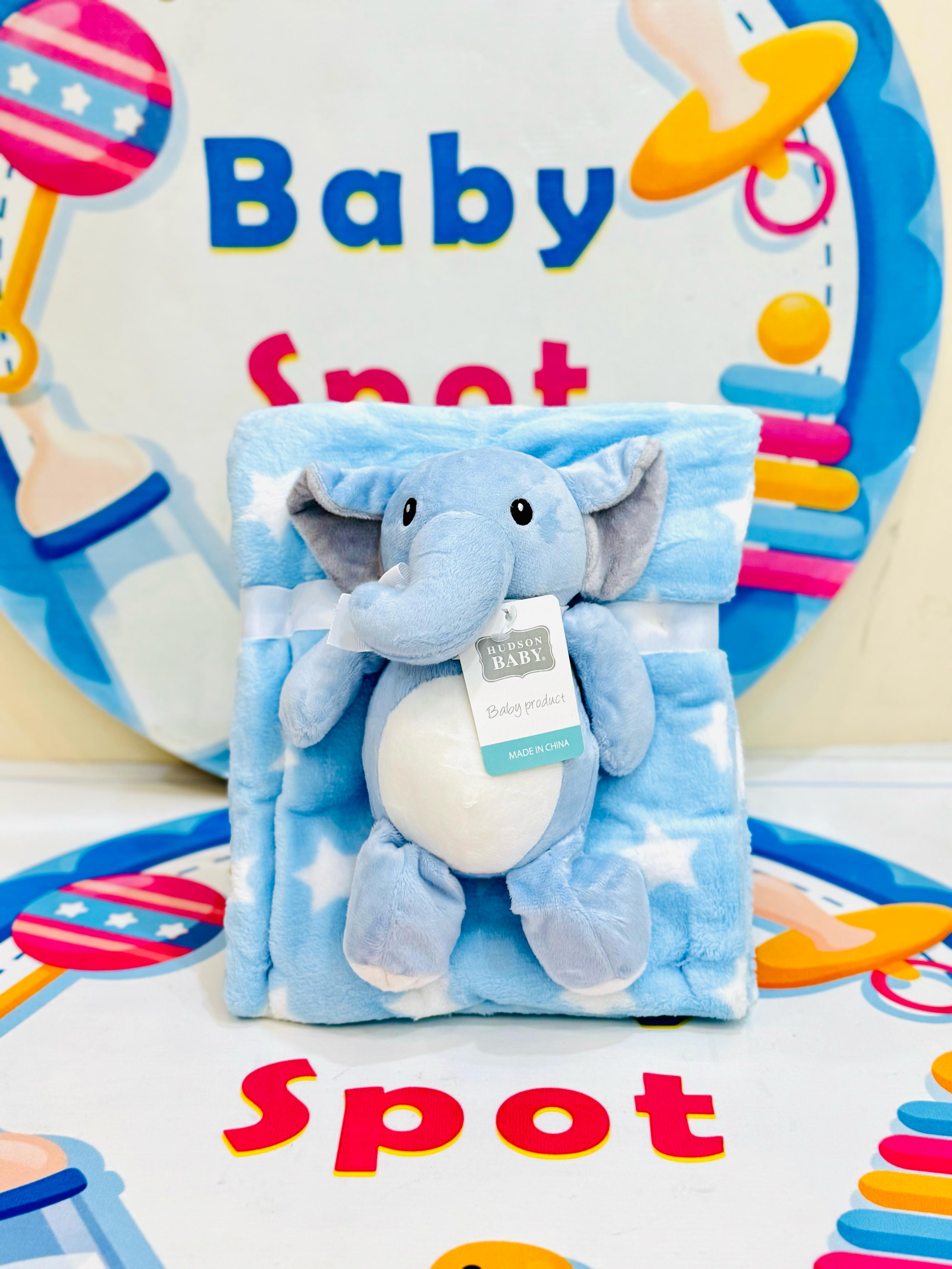 🧸 Hudson Baby Blanket with Stuff Toy
