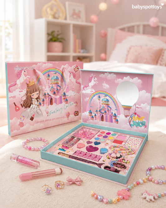 Children’s 2 in 1 unicorn Makeup & Jewellery Box – Glamour & Fun in One!