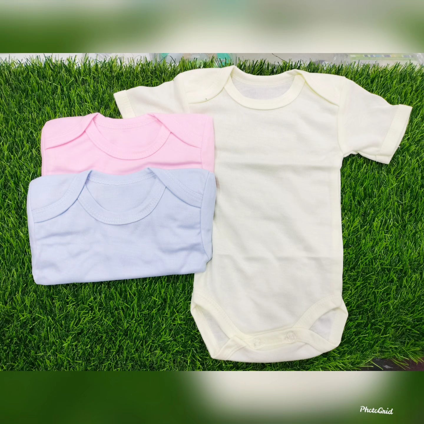 pack of 3 half-sleeve bodysuits