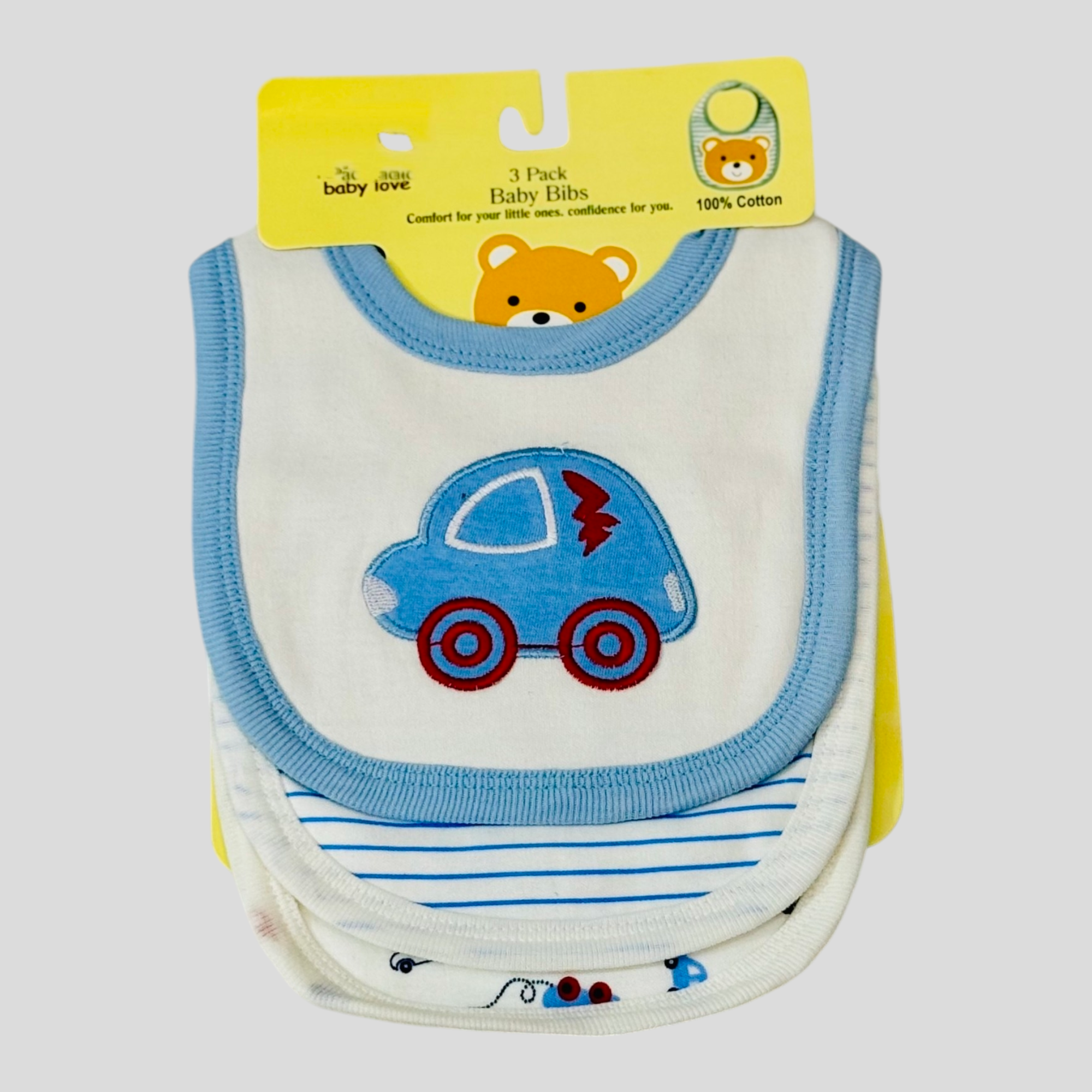 Carterβs Branded Pack of 3 Baby Bibs Collection