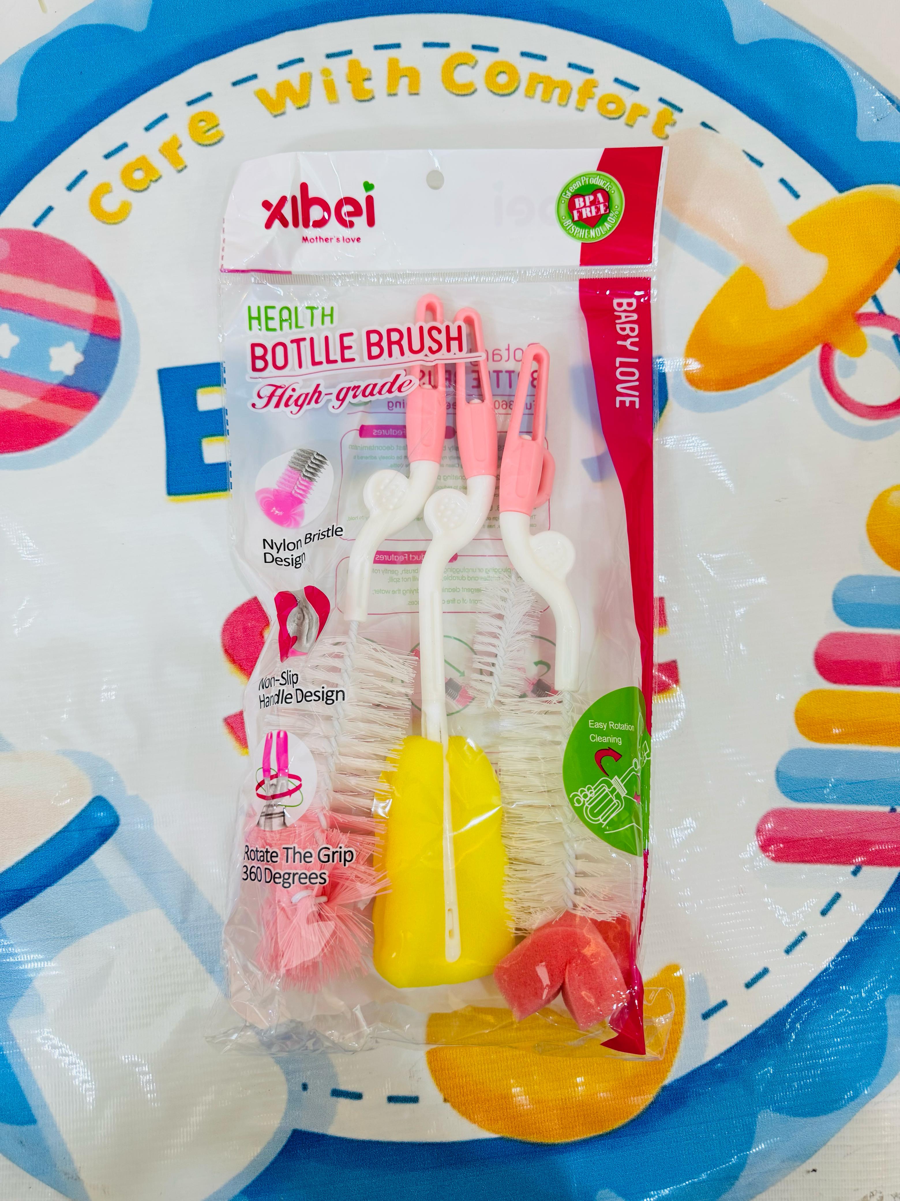 Imported baby feeder brush set, baby feeding accessories Pakistan, baby bottle cleaning brush, newborn baby essentials, baby hygiene products online, best baby care tools Pakistan, baby bottle brush online, premium baby accessories in Pakistan, babyspotofficial