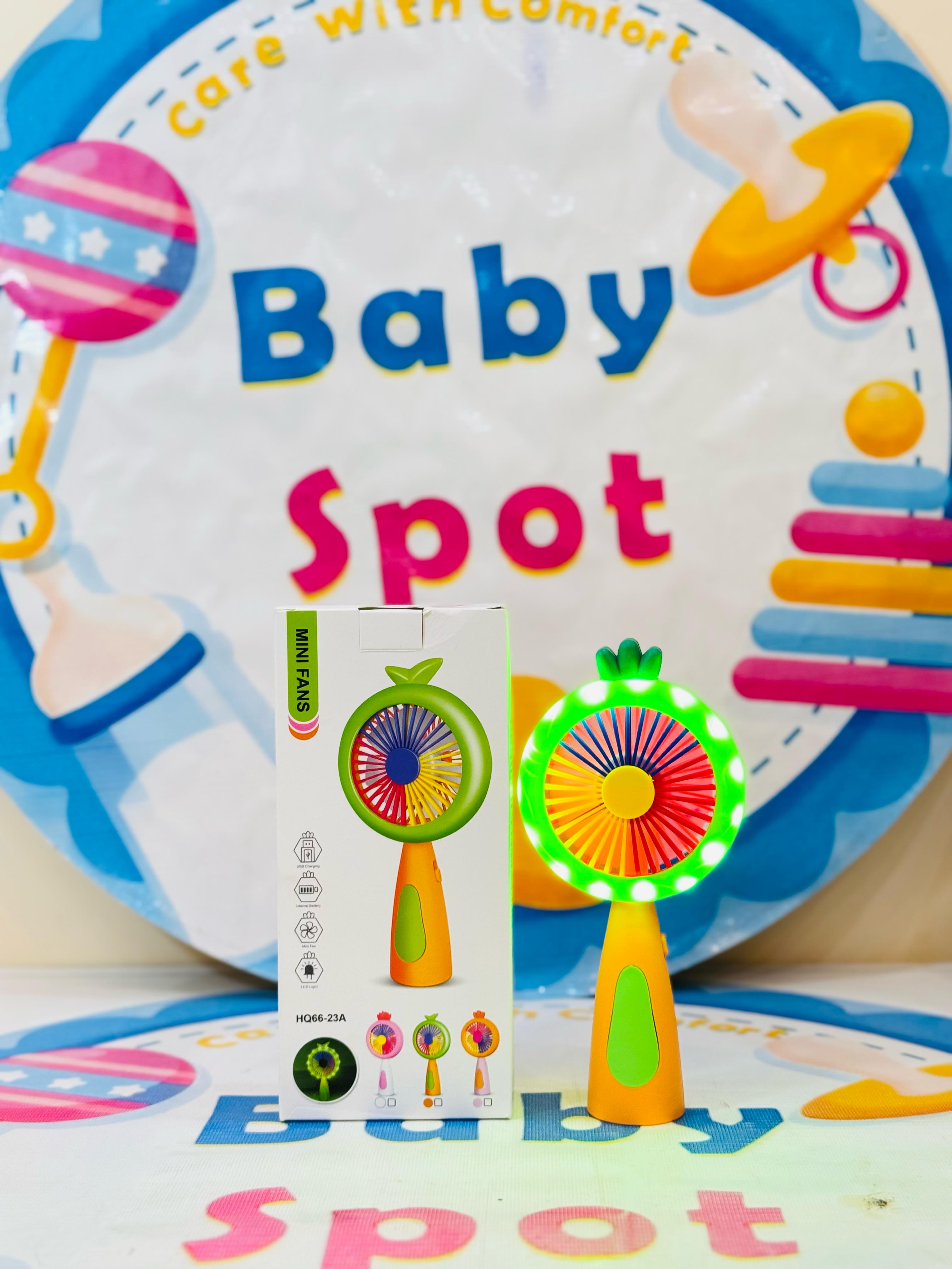 Imported Rechargeable Mini Electric Hand Fans
Cool Breeze On-The-Go!
Beat the heat with our cute and powerful mini electric fans, perfect for babies, moms & outdoor use – available in multiple fun designs & models!
Features:
Rechargeable & portable
Multiple stylish designs
Lightweight & baby-friendly
Ideal for strollers, diaper bags & travel
Perfect for:
Hot summer outings
Keeping your baby cool
Gifting & everyday use
Shop Now at: www.babyspotofficial.pk
Trusted Baby Store | Fast Delivery All O