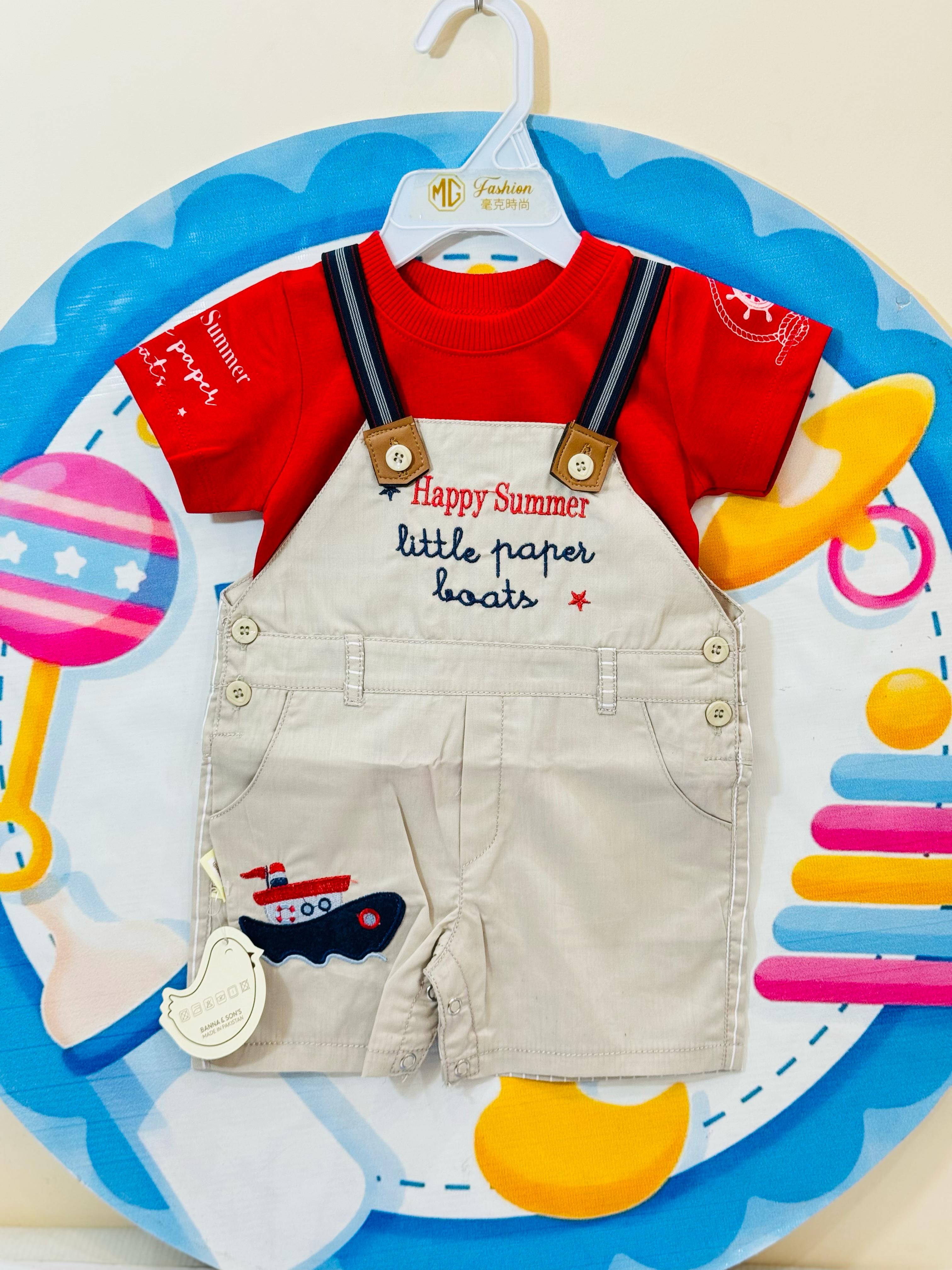 Imported Baby Rompers Collection – Premium Quality
Your baby’s comfort meets adorable sailor-style fashion!
• Sizes: 0-3 & 3-6 6-9 months
• Price: Rs. 1350 only
• Designs: Cute anchor prints with buttoned suspenders
• Fabric: Soft, breathable imported material – ideal for summer
These premium baby rompers are perfect for everyday wear or special outings. The overall style with collared shirt gives a charming look while ensuring maximum comfort for your newborn.
Order now from Pakistan’s favorite baby onl