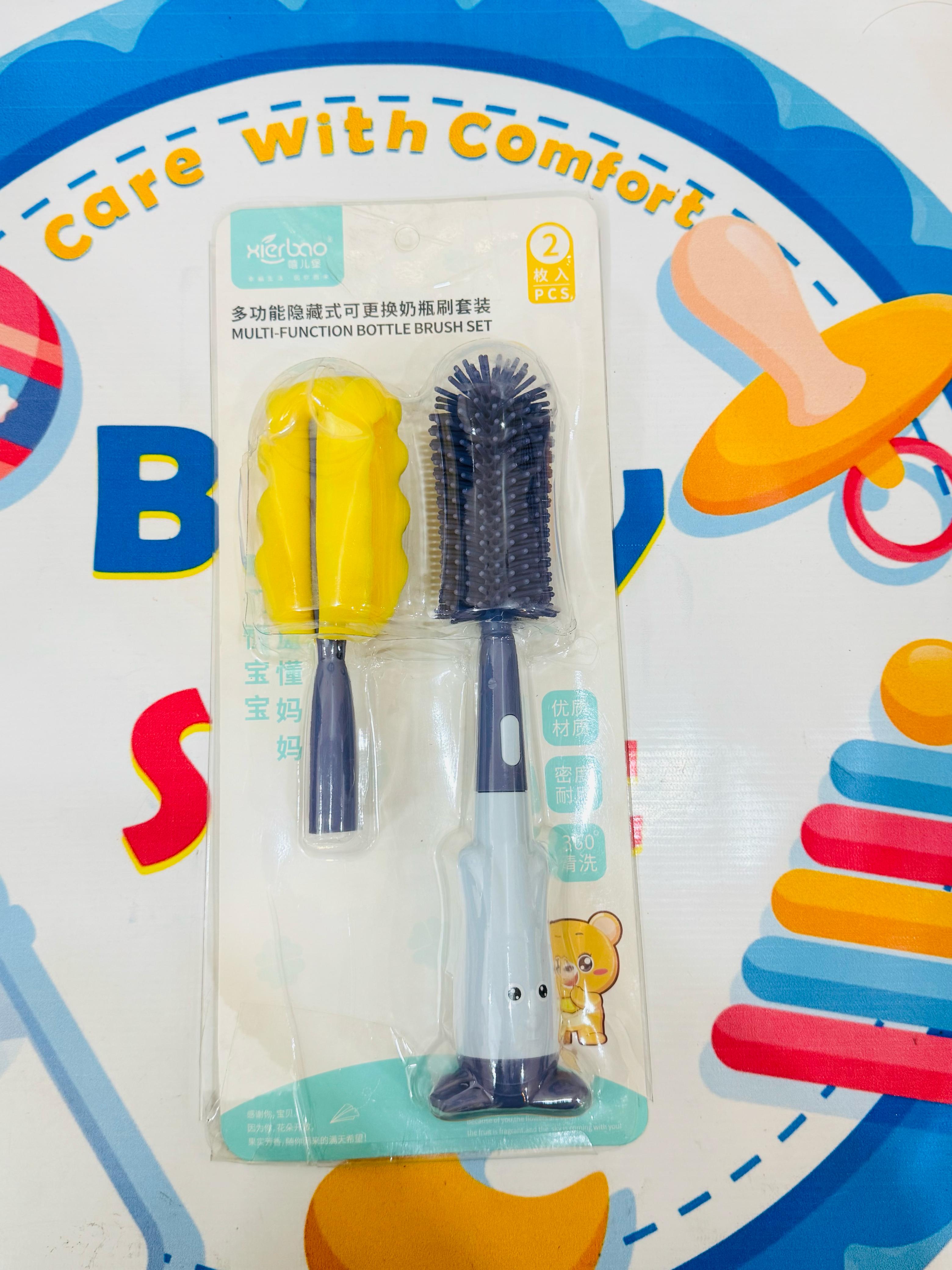 🧼🍼 Premium Baby Silicone Feeder Brush Set – 360° Rotation Cleaning!
✨ A New Must-Have in Every Mom’s Baby Care Essentials ✨
Say goodbye to stubborn milk residue! Presenting our multi-function bottle brush set – designed for deep 360° cleaning, gentle scrubbing, and complete hygiene for your baby’s feeder bottles. 👶💦
🔹 Product Highlights:
✔️ 2-Piece Feeder Brush Set
✔️ Durable & Flexible Silicone Bristles
✔️ Rotating Head for 360° Cleaning Action
✔️ Anti-Bacterial & Scratch-Free
✔️ Ergonomic Handle –