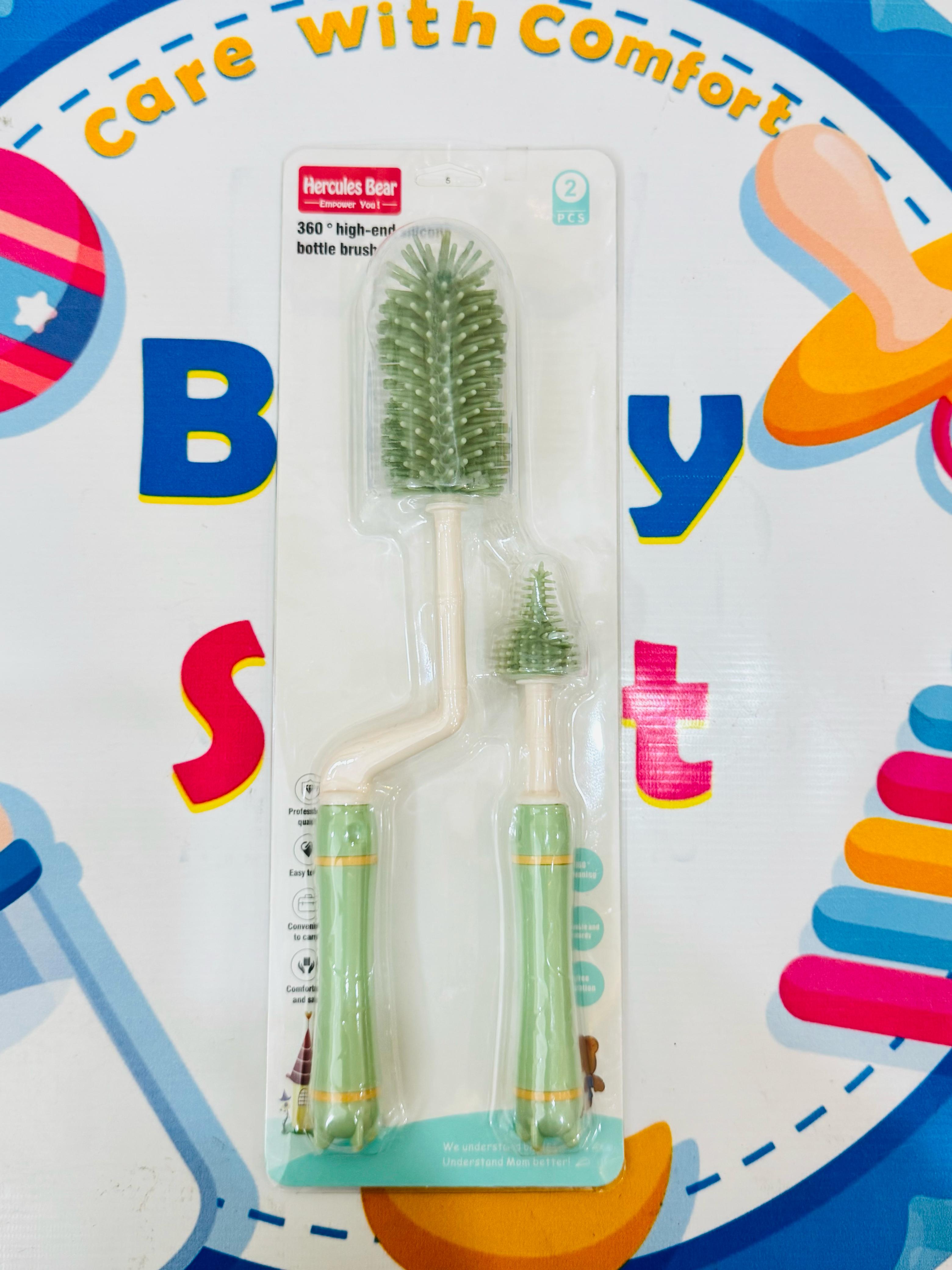 πΌβ¨ Premium Silicone Baby Feeder Brushes (360Β° Rotation) β¨πΌ
Your baby's hygiene starts with the perfect clean! πΆπ§
Introducing our high-end silicone bottle brush set β designed for effortless cleaning, maximum hygiene, and mom-approved convenience π
πΉ Product Features:
βοΈ 360Β° Rotation for deep cleaning
βοΈ Made from soft, durable & food-grade silicone
βοΈ Scratch-free & safe for all bottle types
βοΈ Ergonomic grip β easy to handle
βοΈ Includes 2 brushes β for bottle + nipple
βοΈ Anti-bacterial & heat-resi