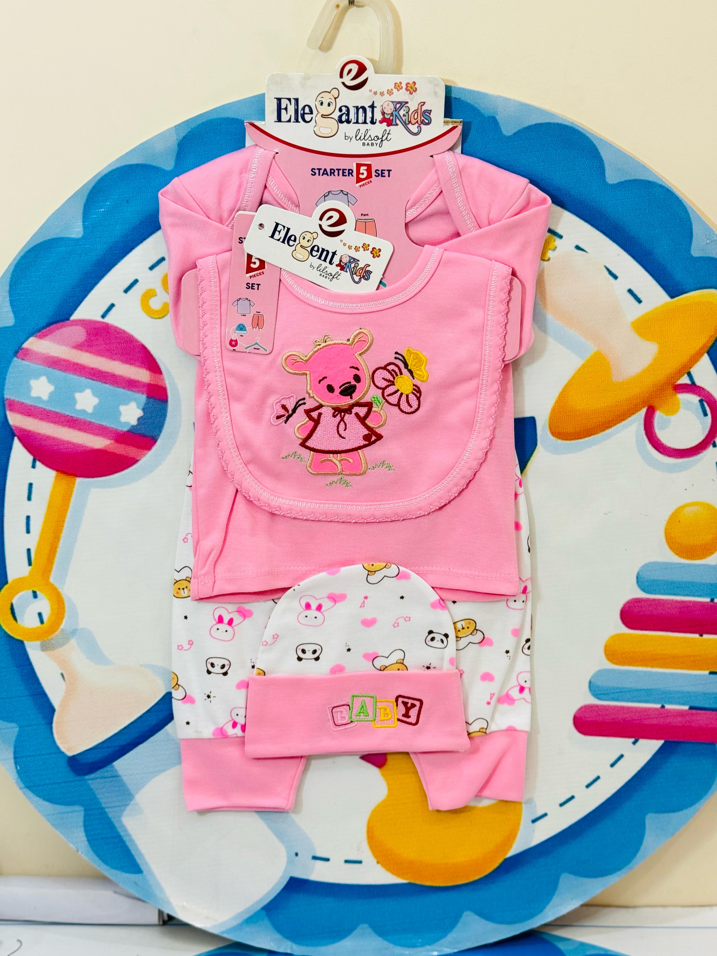 π§Έ Baby 5 Pcs Blended Stuff Starter Set Collection ππΆ
Make your newborn's first wardrobe special with our premium imported 5-piece starter set β designed with love and comfort for your babyβs delicate skin! π΅π°
π High-Quality Summer Material β Soft, breathable & gentle for newborns
π 5 Must-Have Items β Includes shirt, trouser, bib, cap & hanger
π§΅ Imported Blended Stuff β Lightweight & comfy for daily summer wear
π¨ Adorable Prints & Colors β Suitable for both baby boys & baby girls
π Size: Perfect