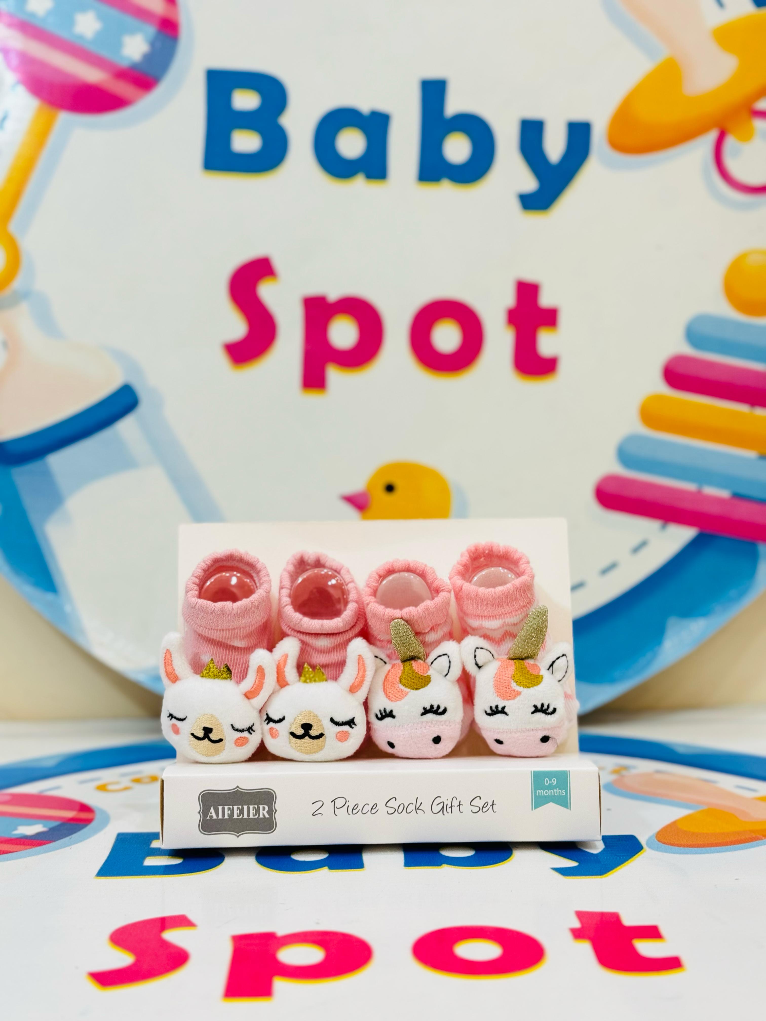 AIFEIER Branded Pack of 2 Socks Botties