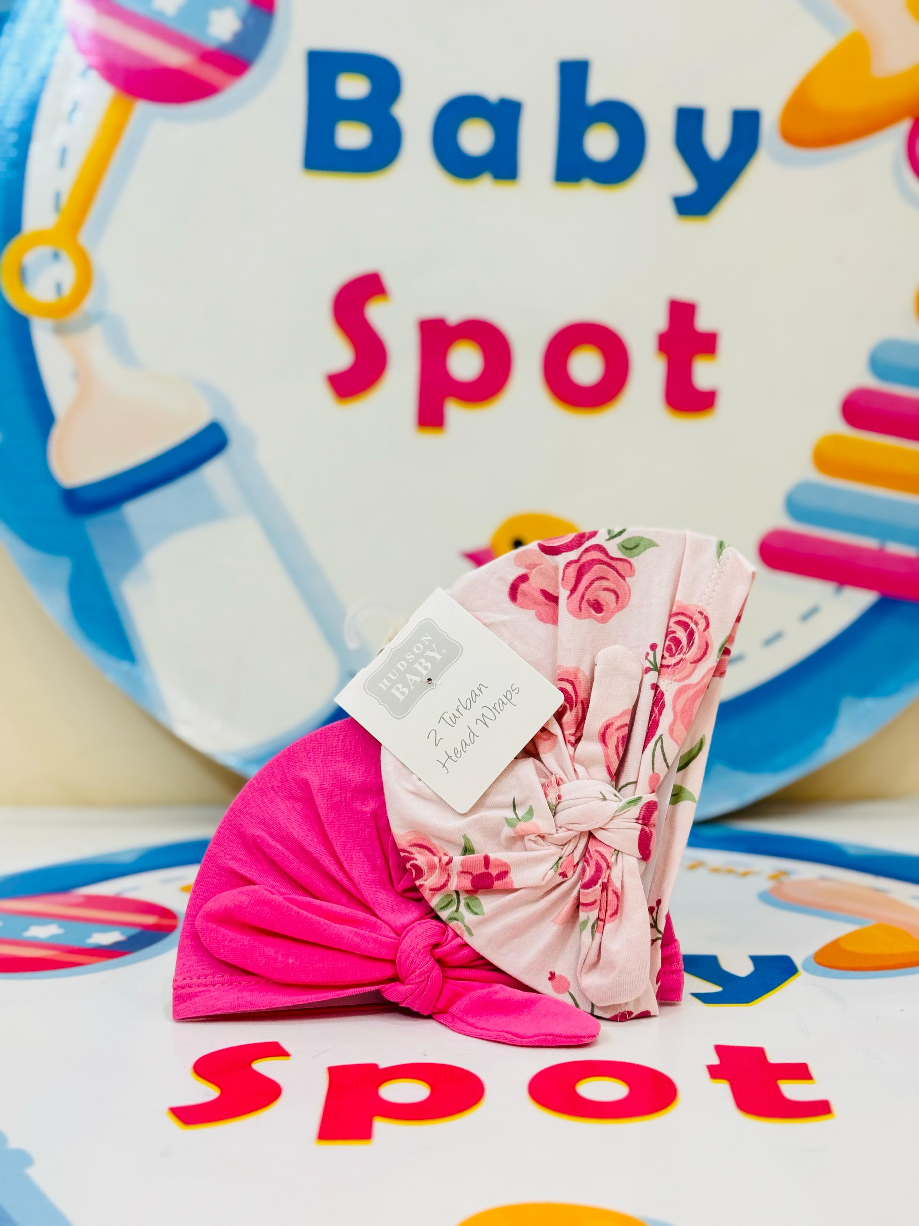 Baby Turban Caps – Set of 2 in Adorable Designs