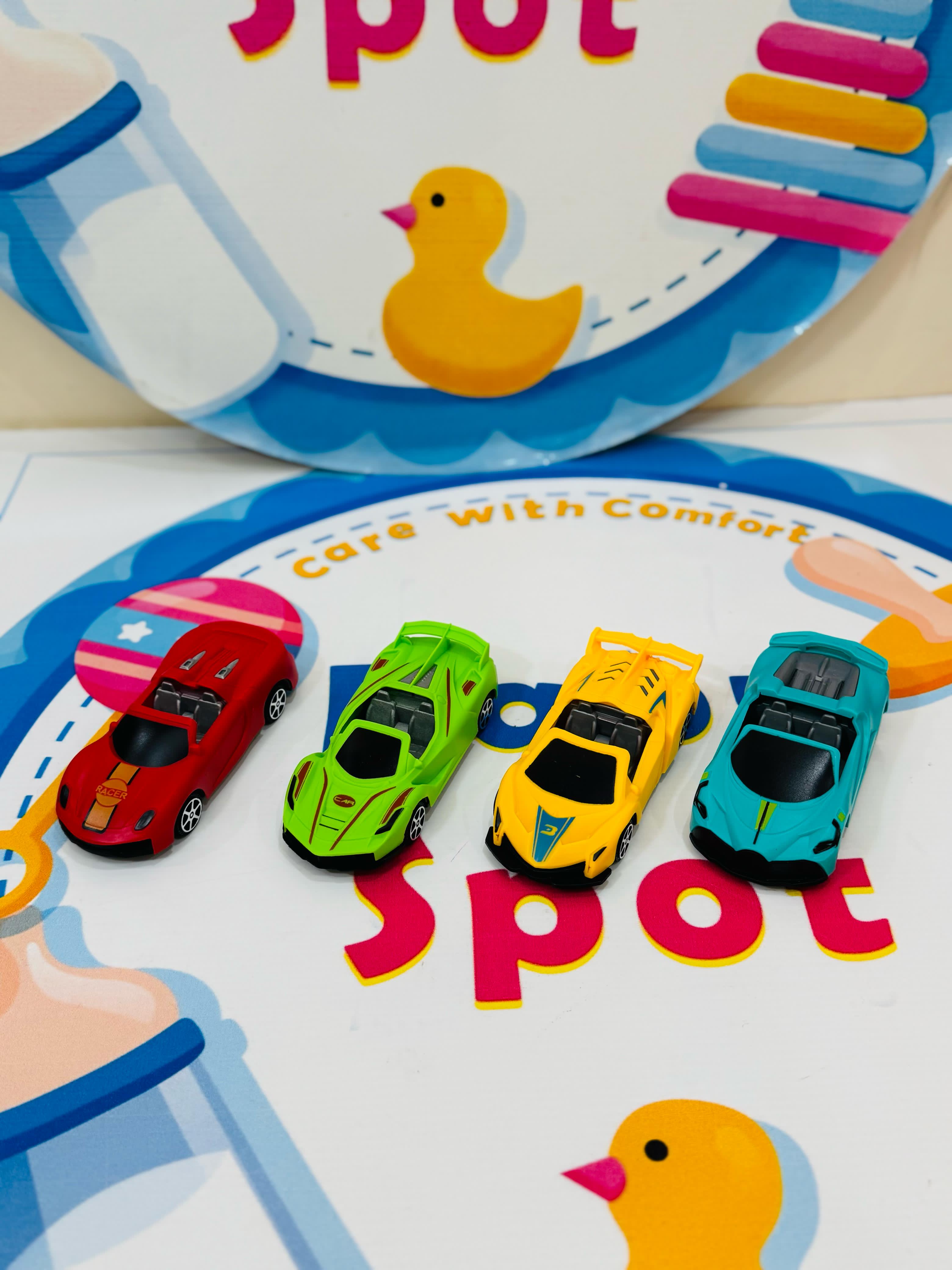 π Set of 4 Pullback Car Toys β Fun on the Go! π