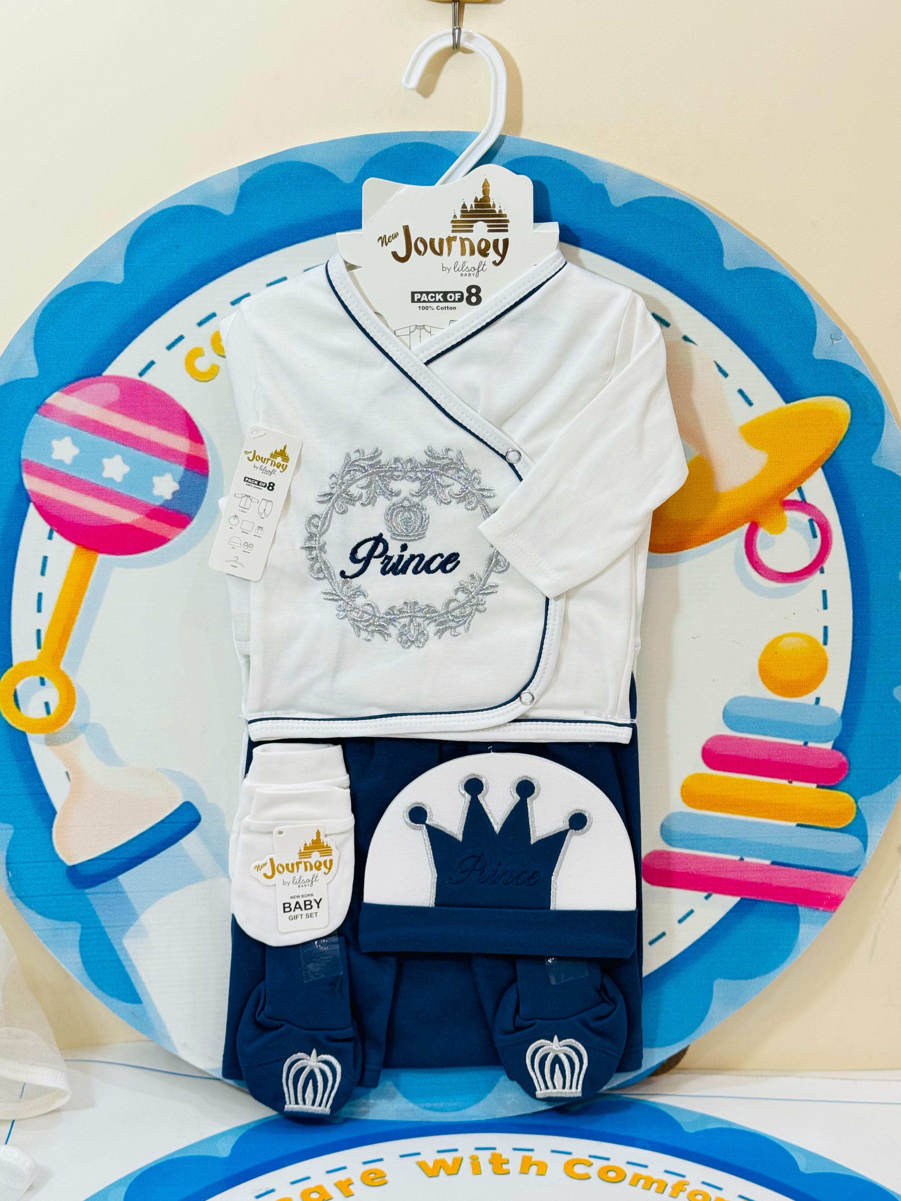 8-Pcs Starter Set for Little Prince – Newborn Must-Have!