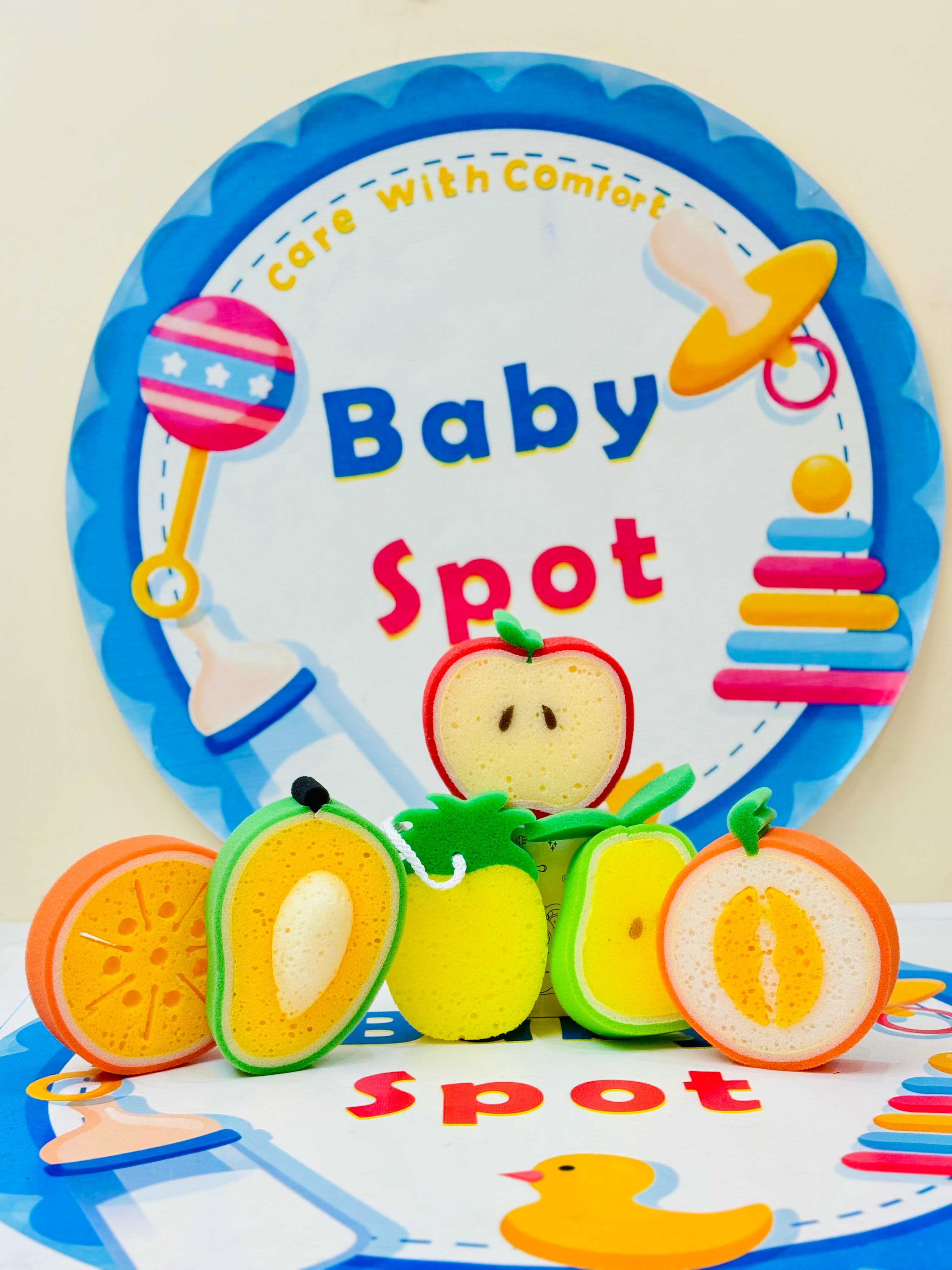 Baby Fruit-Shaped Bathing Sponges