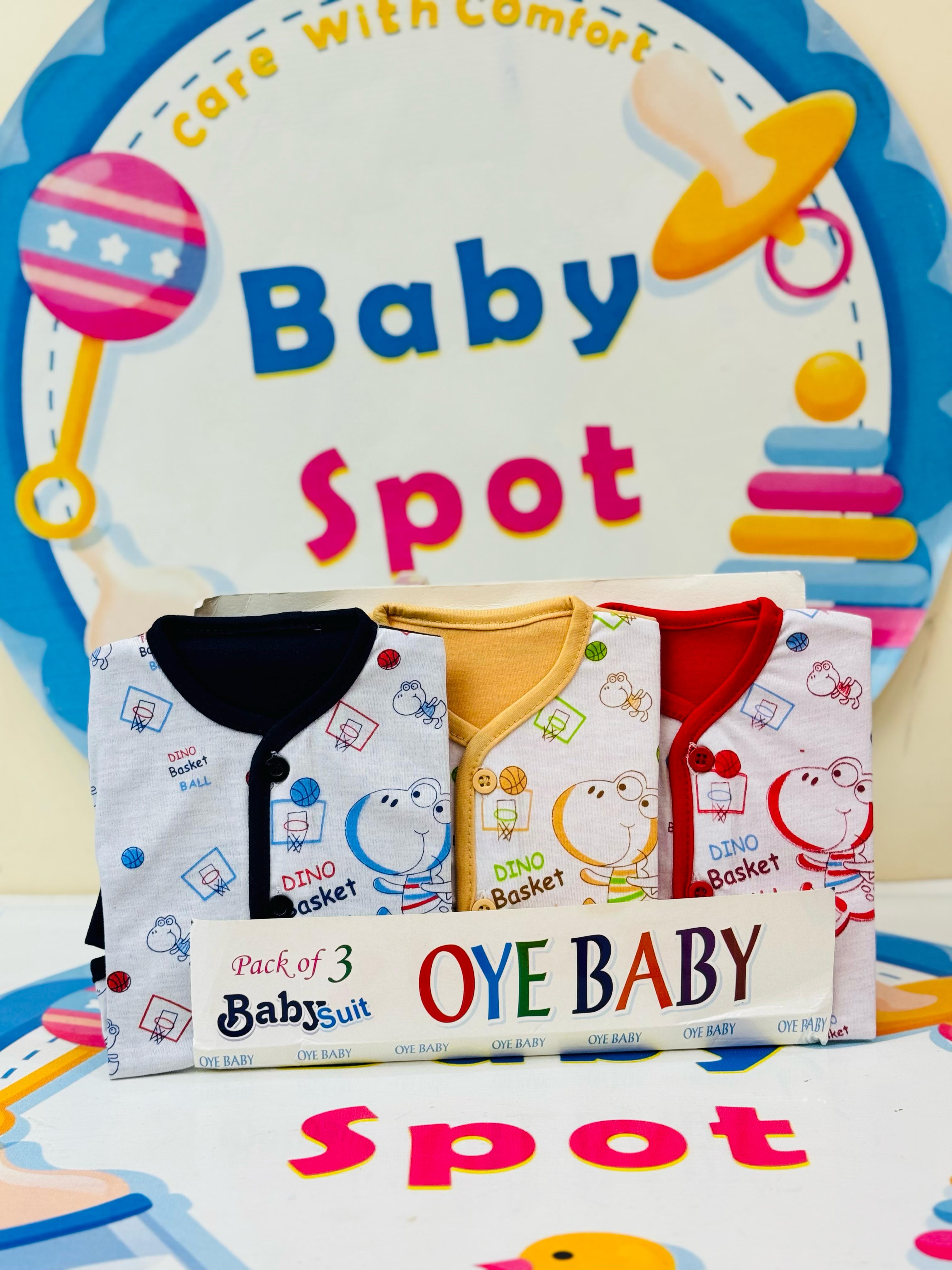 Baby Suits Set β Pack of 3 with Matching Cap