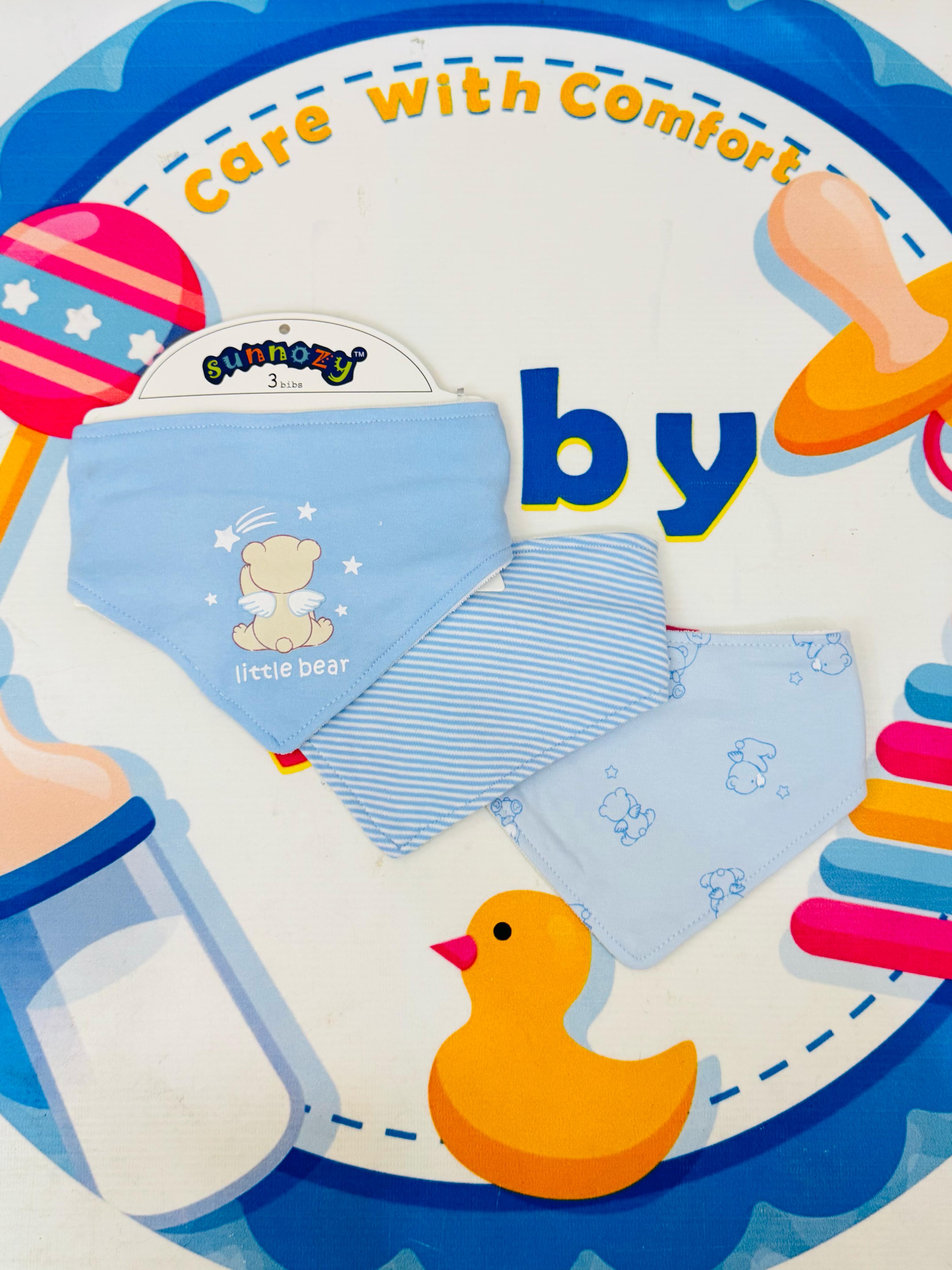 Sunnozy Premium Bandana Bibs – Set of 3