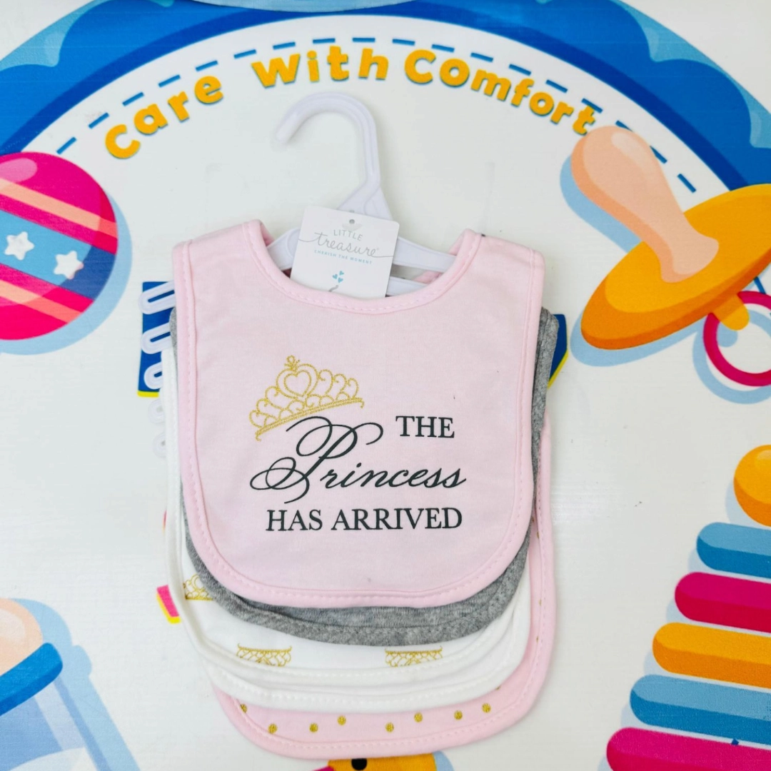 Hudson Branded Fancy Baby Bibs โ Pack of 5