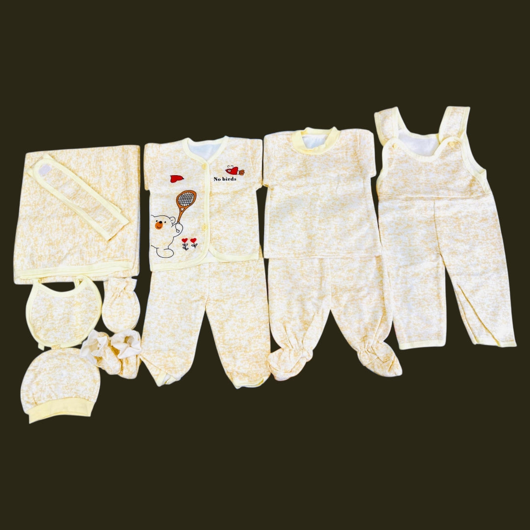 Baby 11 Pcs Winter Stuff Starter Sets Collection π§ΈβοΈ
Get your newborn ready for the chilly season with our premium 11-piece winter starter set! Designed for warmth and comfort, this collection is perfect for your little one's winter wardrobe.
π Premium quality winter material β Soft, cozy, and gentle on newborn skin
πΆ Complete 11-piece set β Everything you need in one pack
βοΈ Includes pajamas, shirts, mittens, caps, and more
π¨ Available in multiple colors and cute designs β Perfect for baby boys an