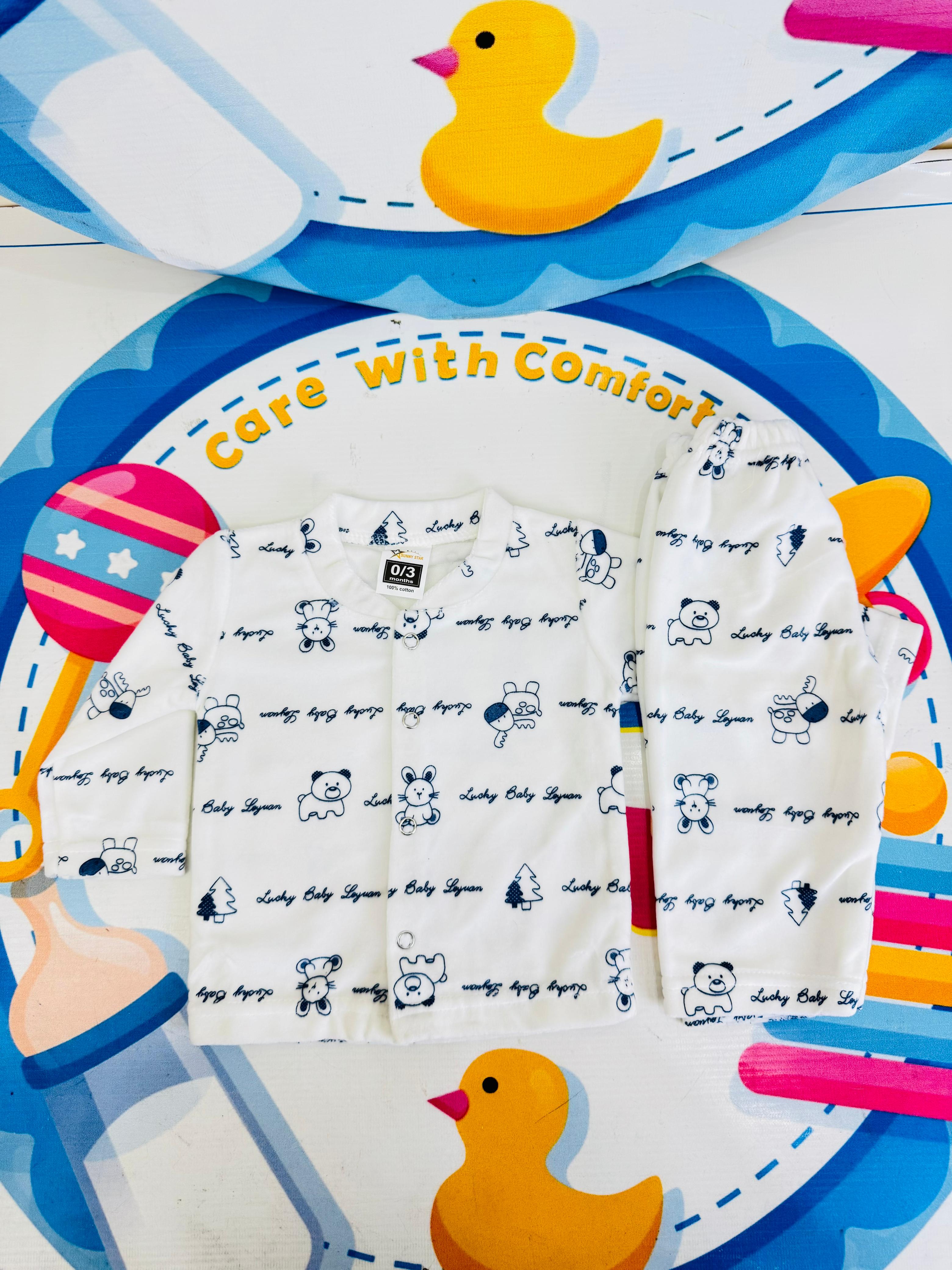 Winter Fleece 2 pc baby suits