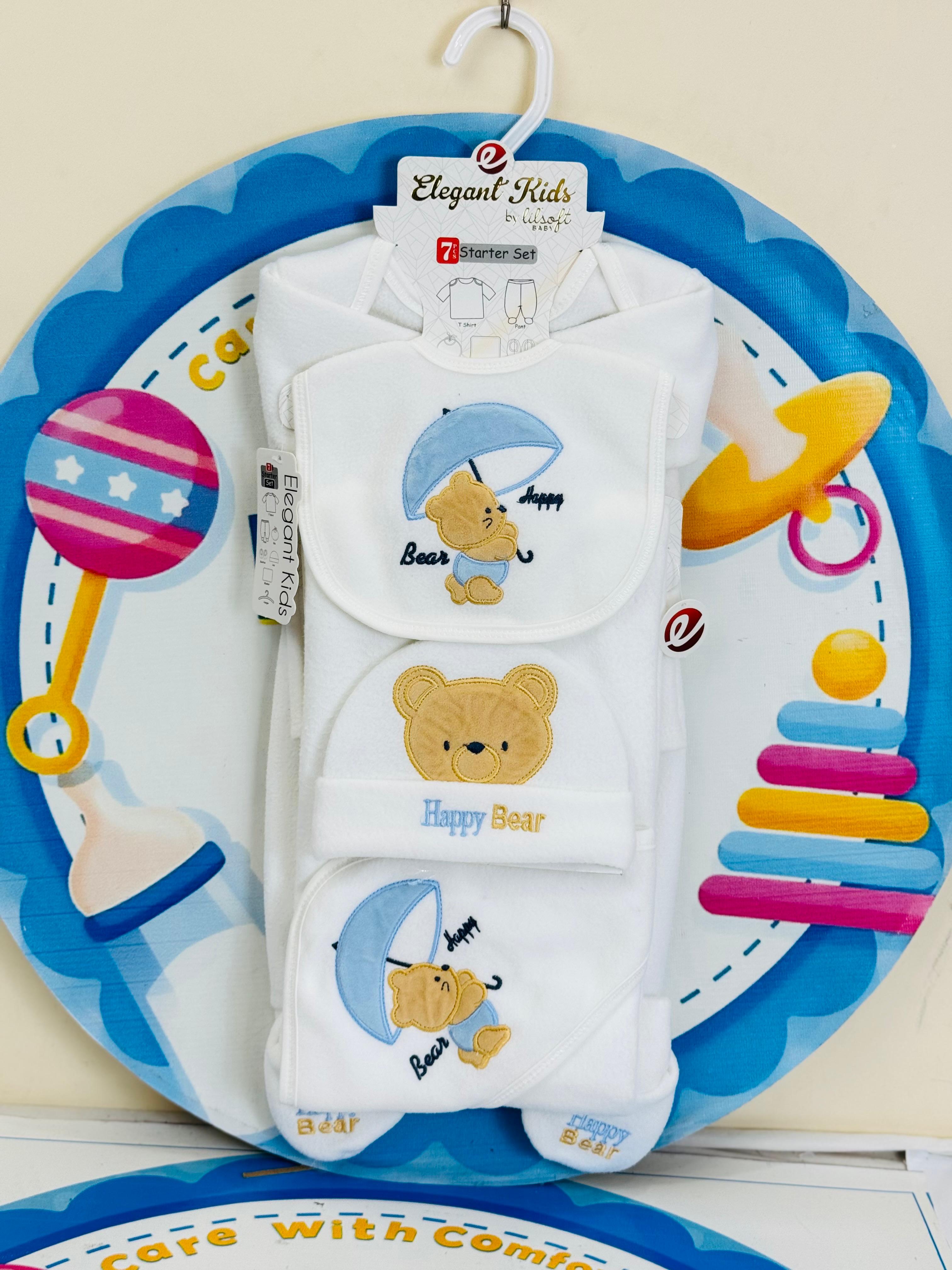 7 Pcs Winter Fleece Baby Starter Set – Warm & Cozy