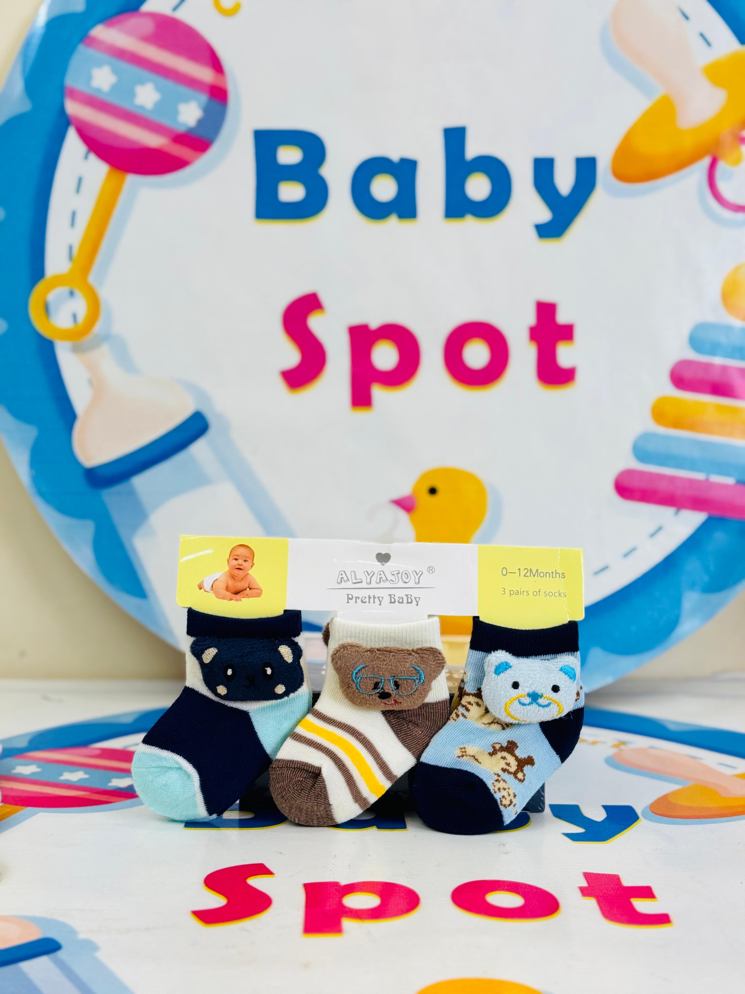 Baby –Set of 3 Socks for Newborns