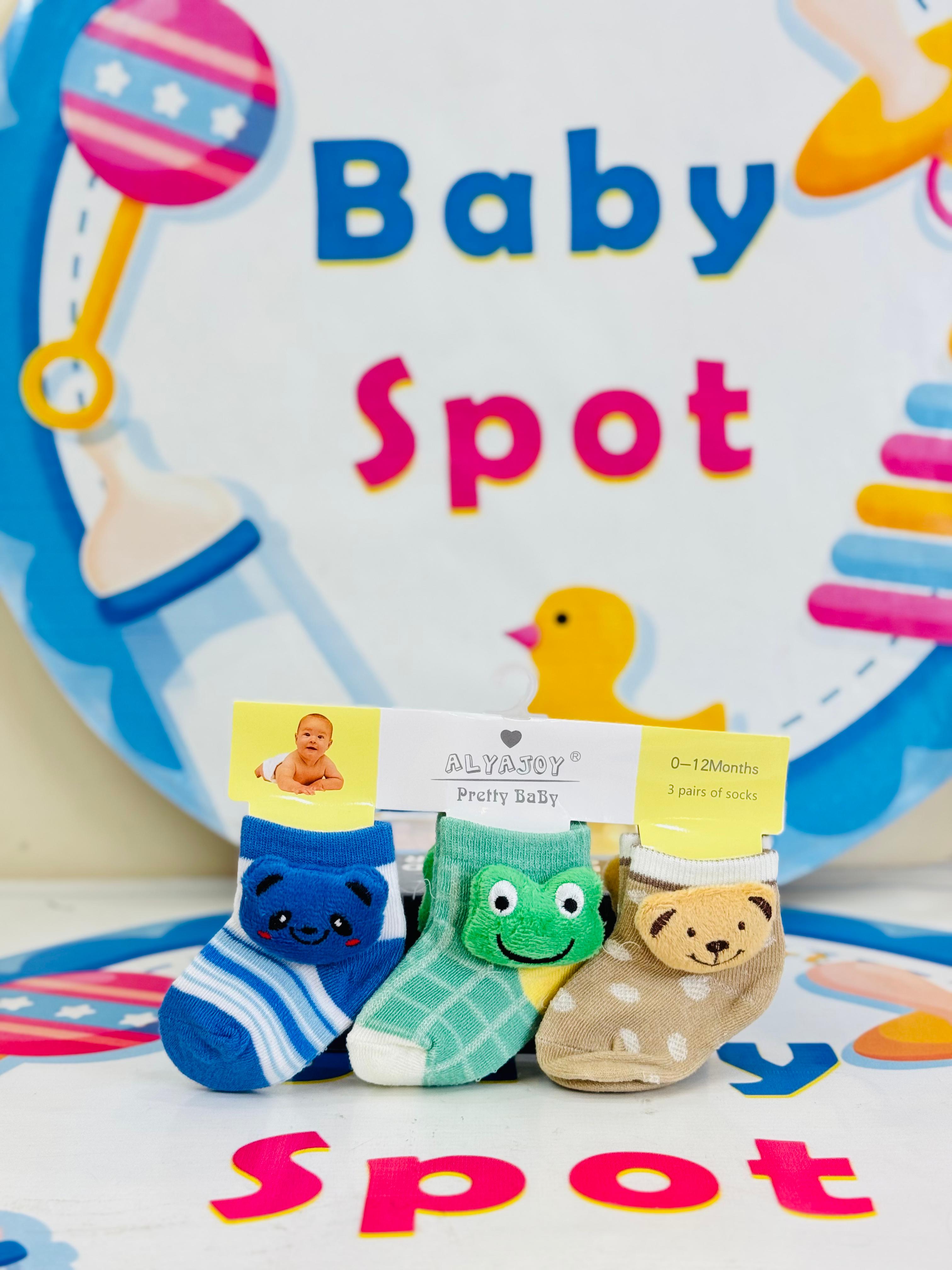 Baby –Set of 3 Socks for Newborns