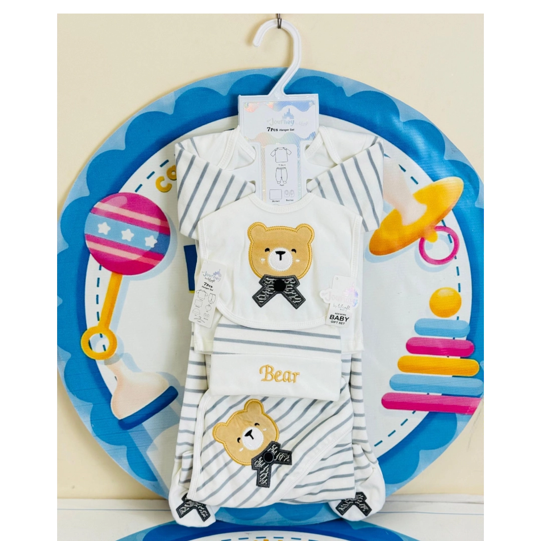 7 Pcs Winter velvet Baby Starter Set – Warm & Cozy