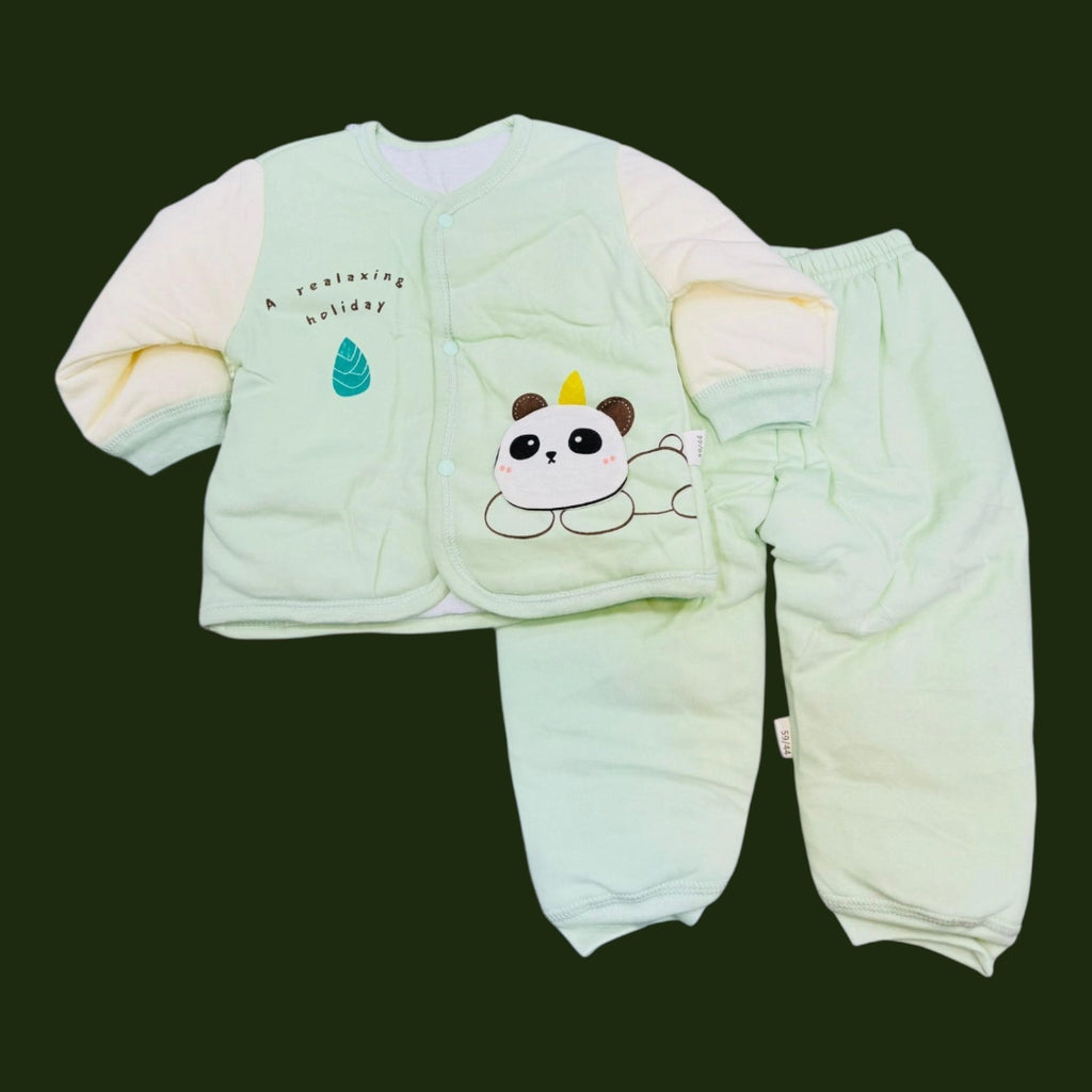 Winter quilted 2 pc baby suits