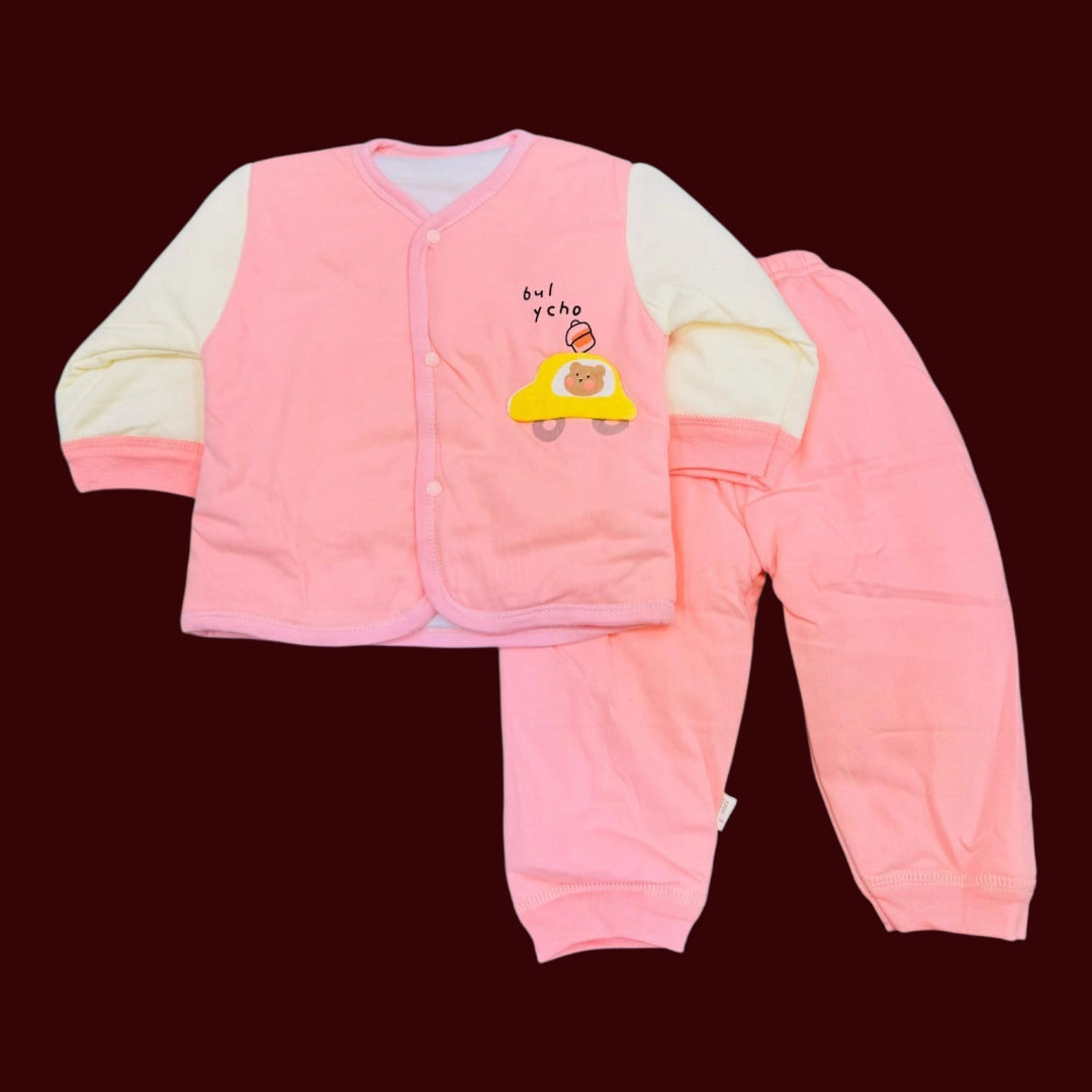Winter quilted 2 pc baby suits