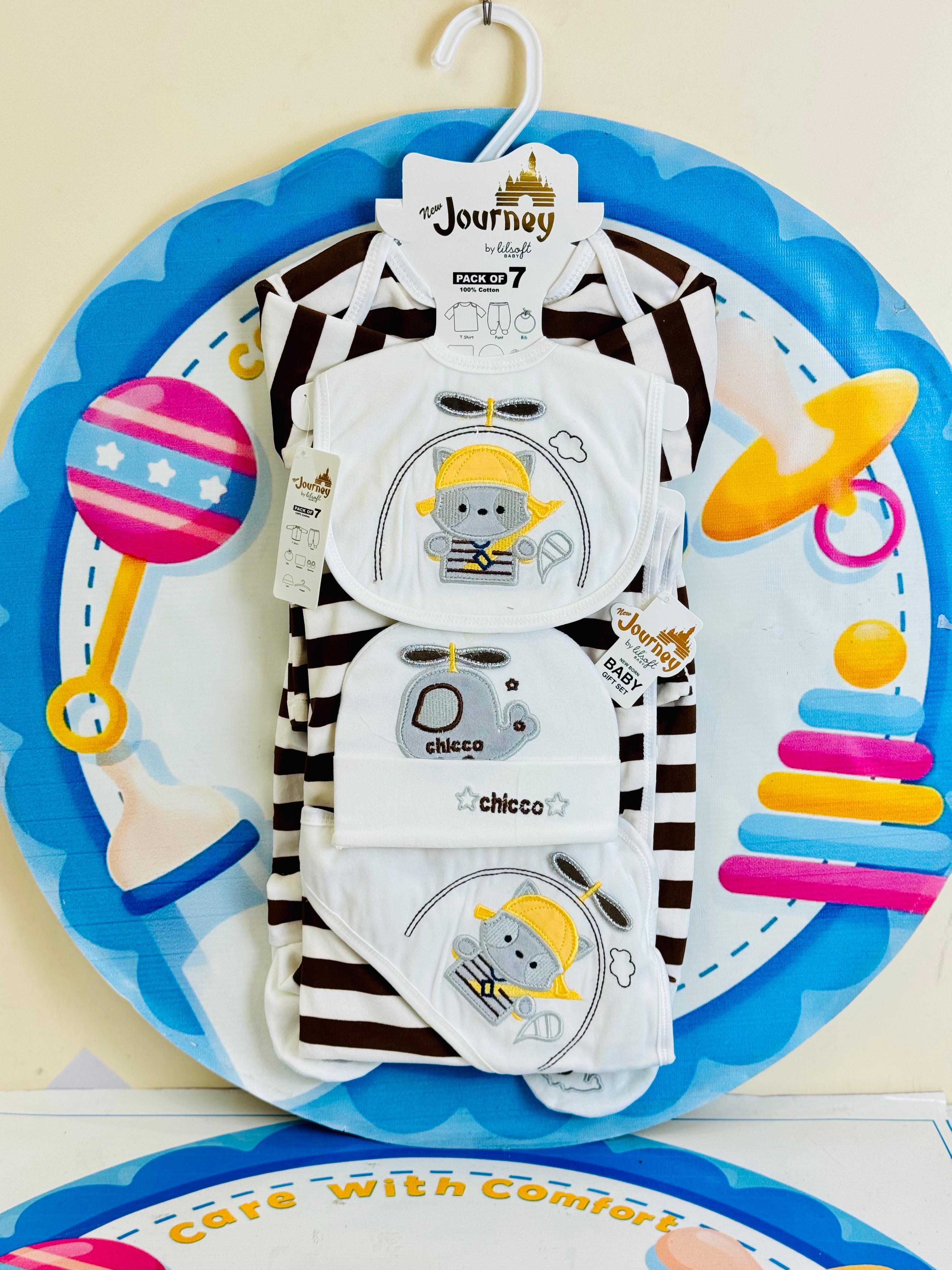 7 Pcs Winter velvet Baby Starter Set β Warm & Cozy