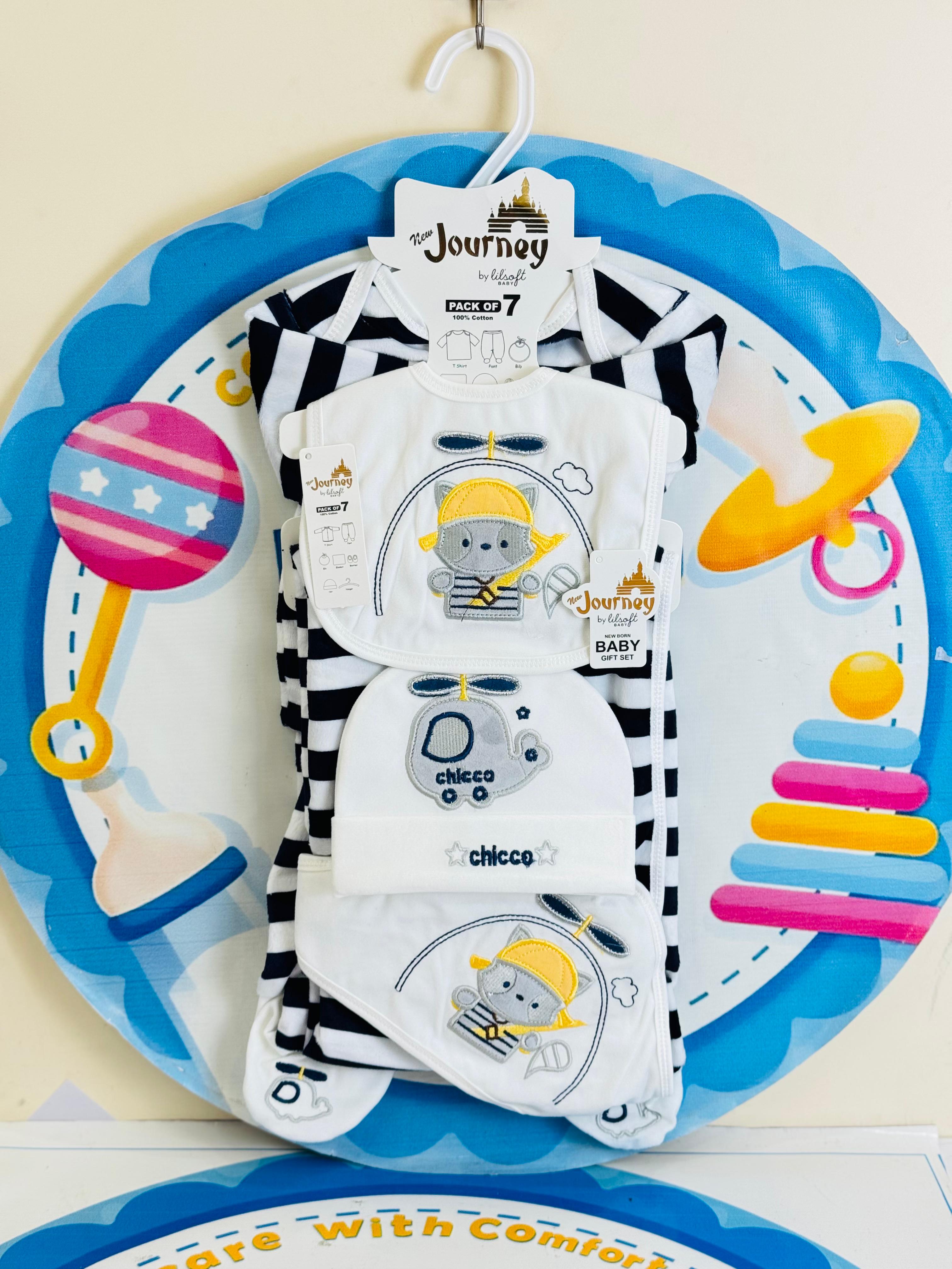 7 Pcs Winter velvet Baby Starter Set β Warm & Cozy