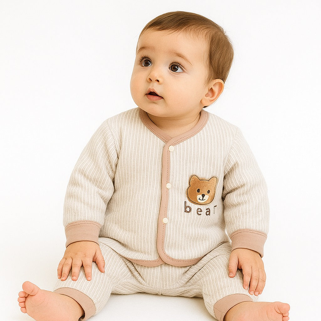 Winter quilted 2 pc baby suits