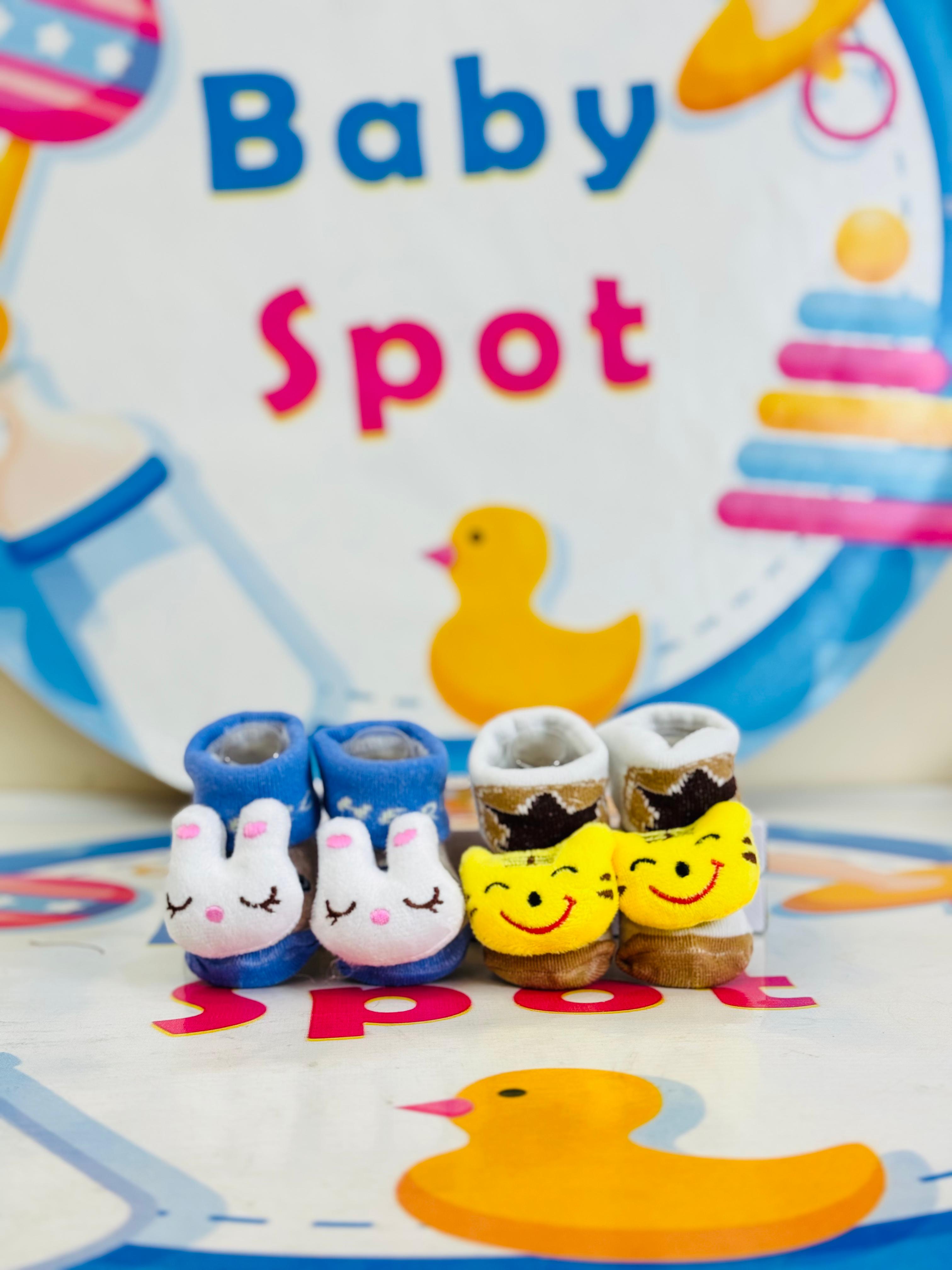 Bebe Fevor Branded Pack of 2 Socks Botties