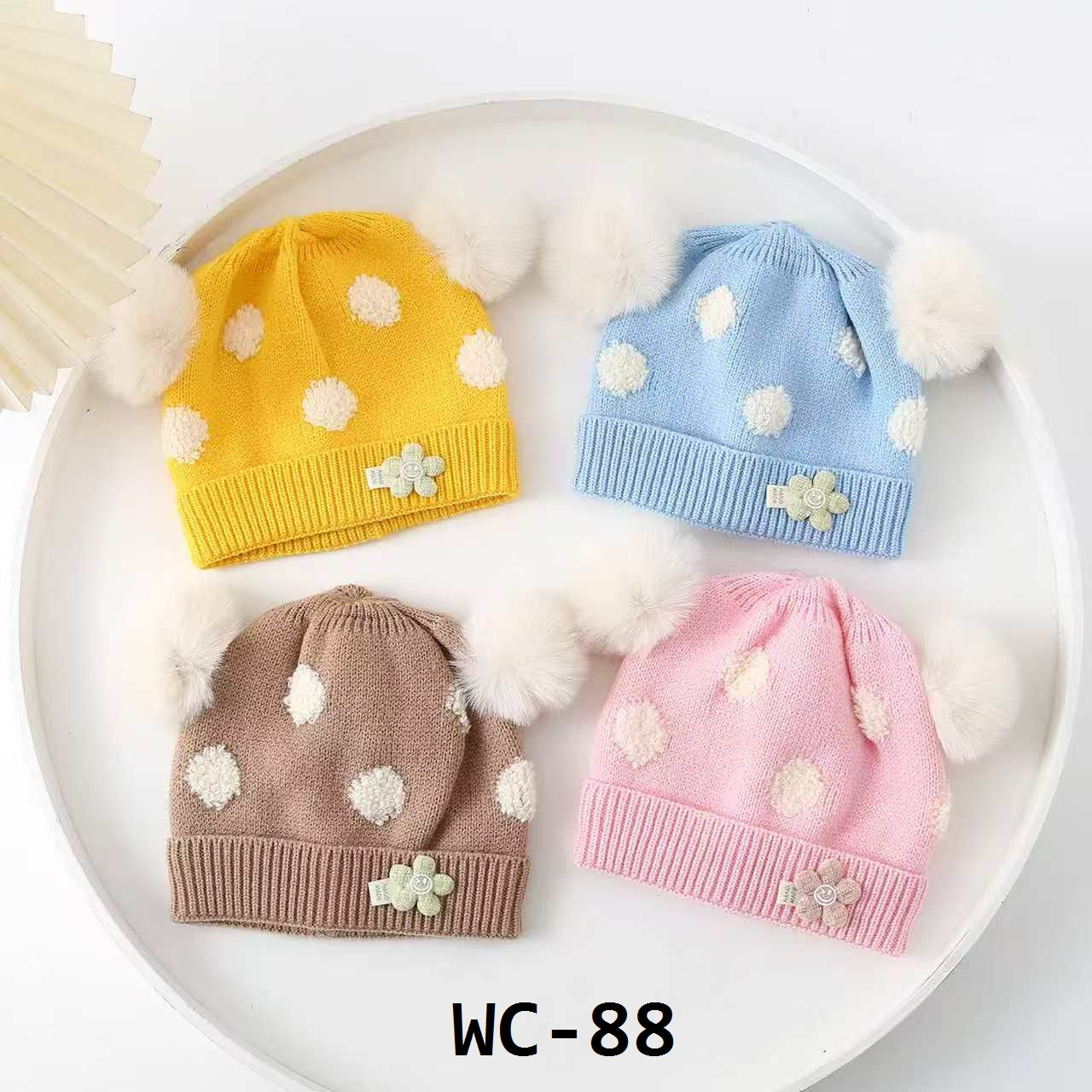Imported woolen caps 0-12 months baby