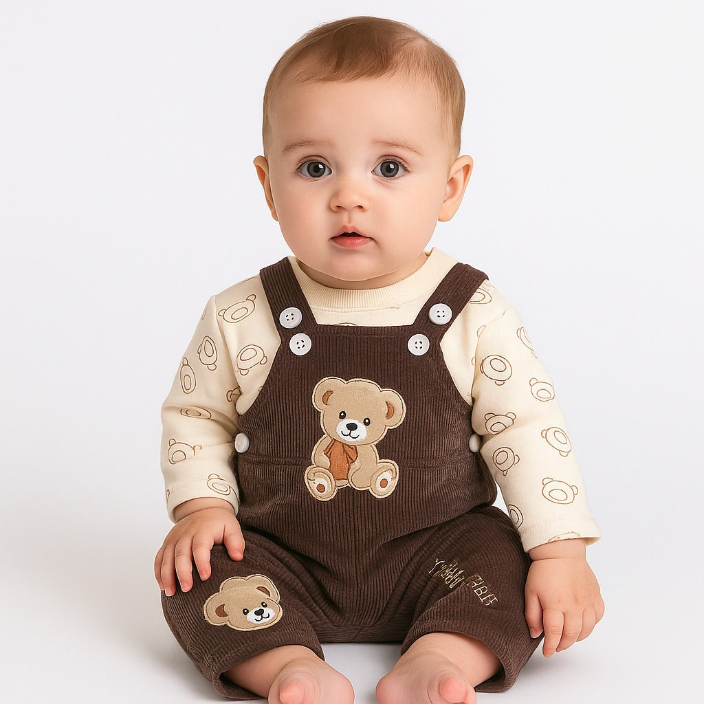 TΓΌrkish Velvet style duangaree romper set