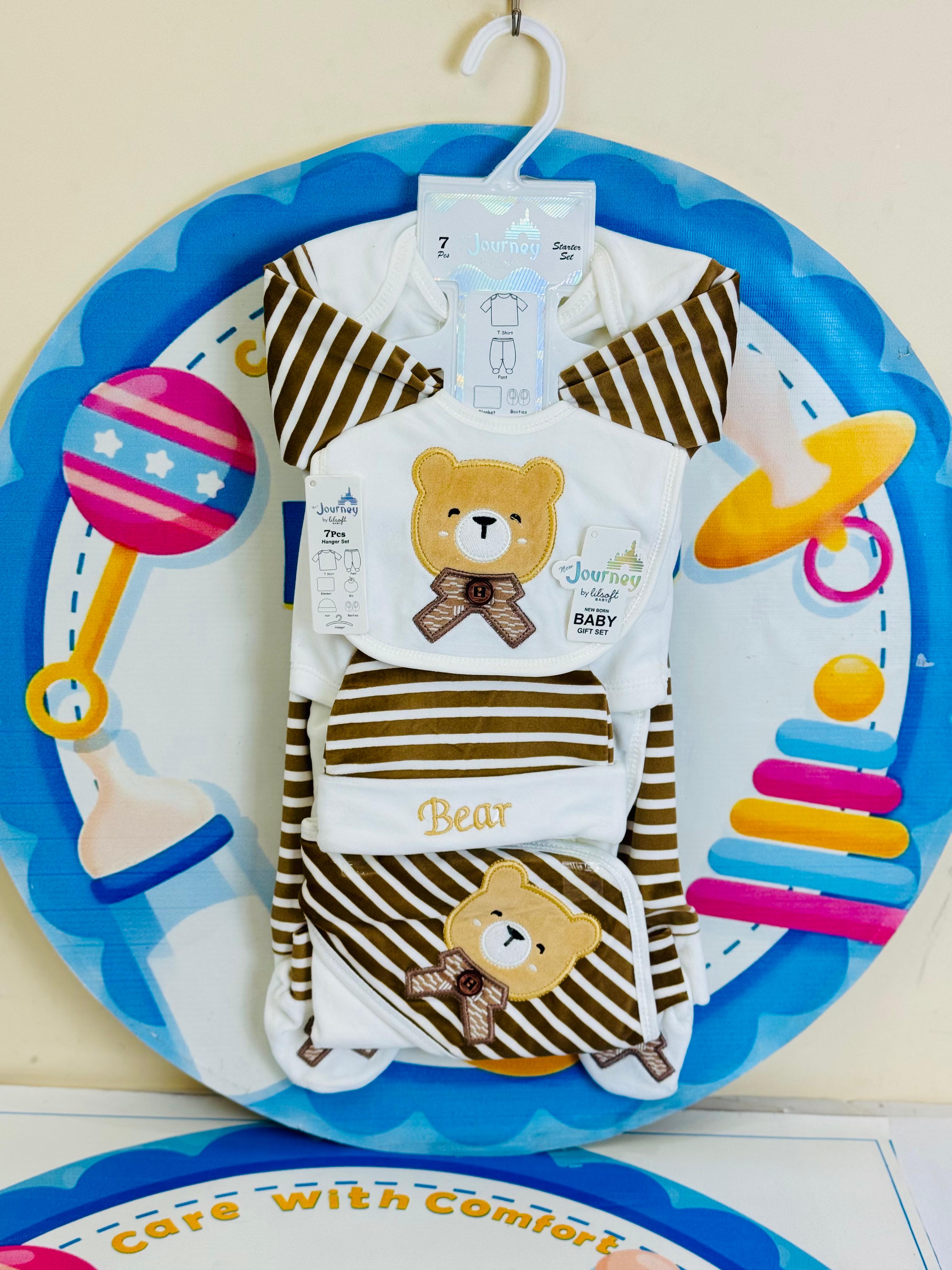 7 Pcs Winter velvet Baby Starter Set β Warm & Cozy