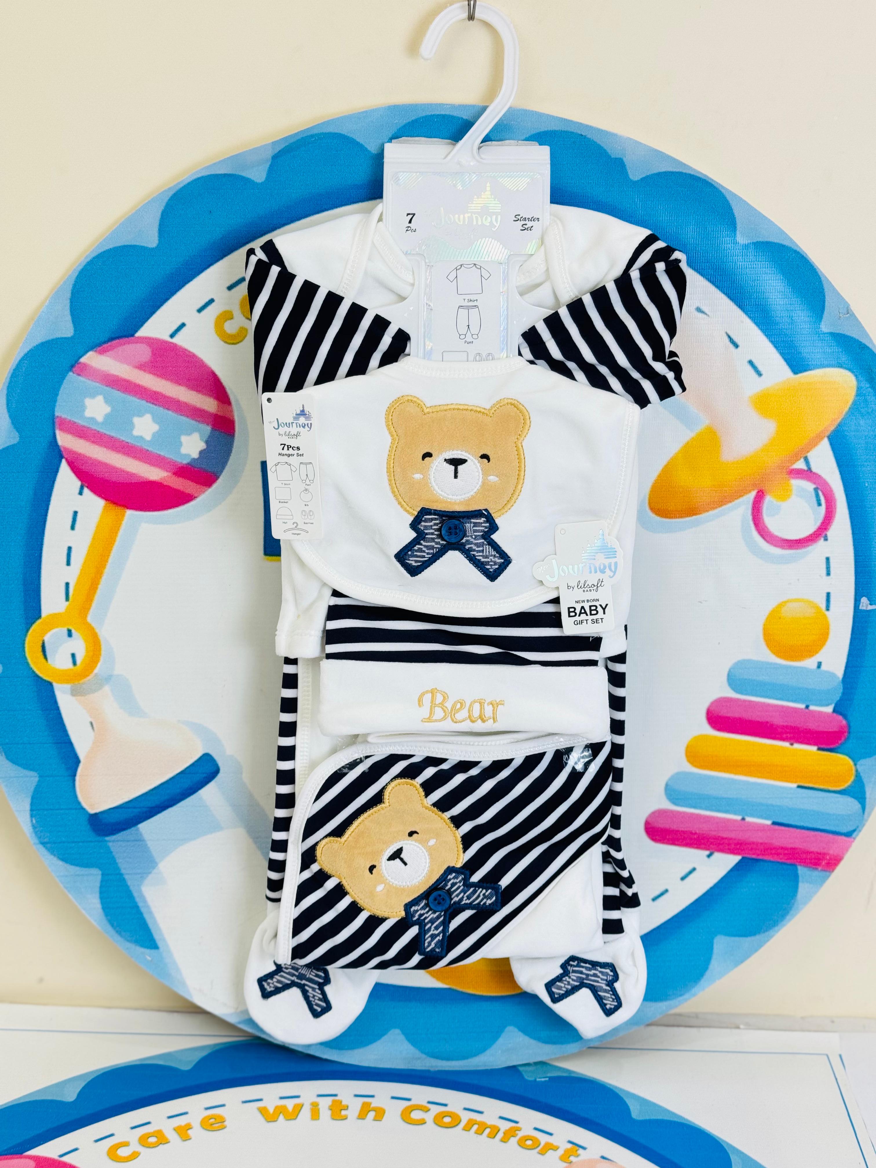 7 Pcs Winter velvet Baby Starter Set β Warm & Cozy