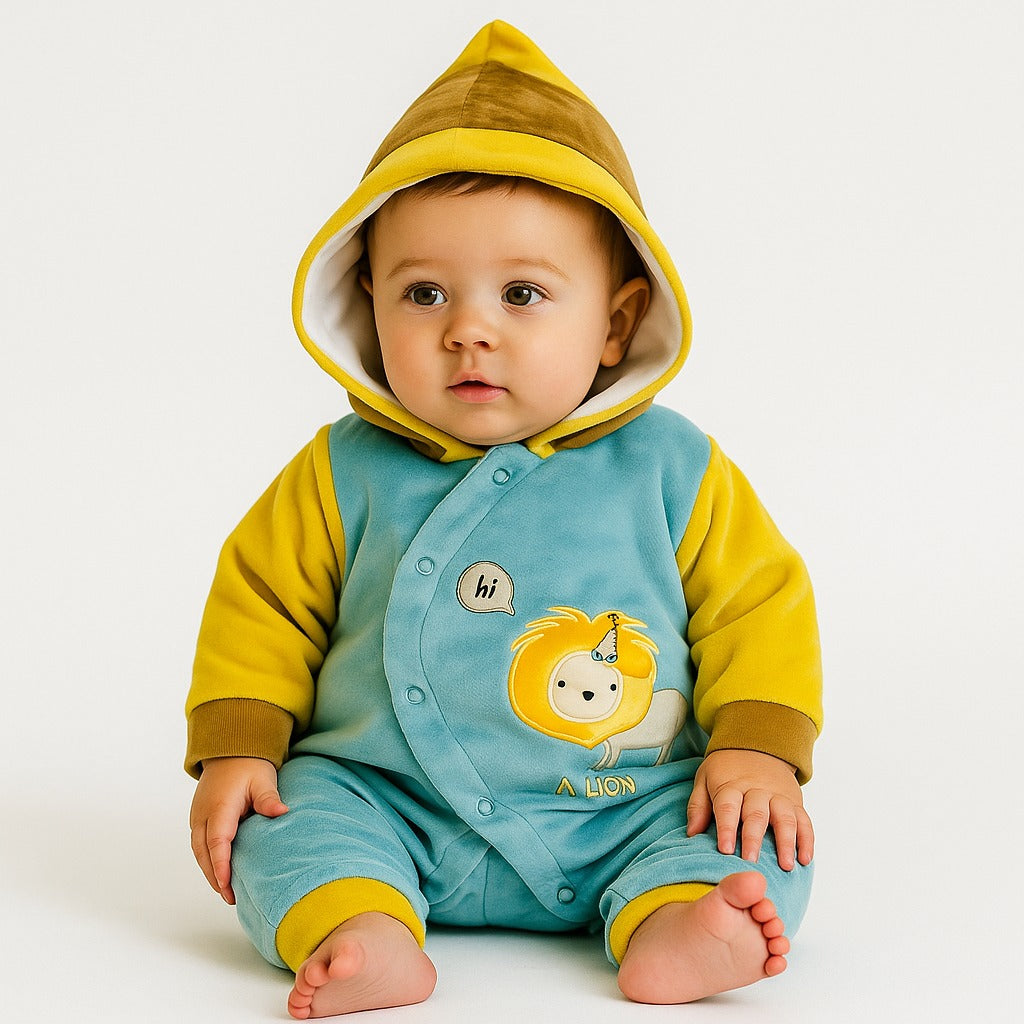 Turkish Velvet Style Hooded Lion Romper Set ✨
S✨ Turkish Velvet Style Hooded Lion Romper Set ✨
Soft. Playful. Absolutely Adorable. 💕
Our Turkish Velvet Hooded Lion Romper Set is designed for your little one’s sweetest and most adventurous moments! Made with premium velvet for that ultra-soft touch, this cozy romper features an adorable lion hood — bringing extra warmth, charm, and a dash of wild cuteness. 🦁
👶 Available in sizes: 0–3, 3–6, 6–9 months
💫 Perfect for: special occasions, photoshoots, or ev