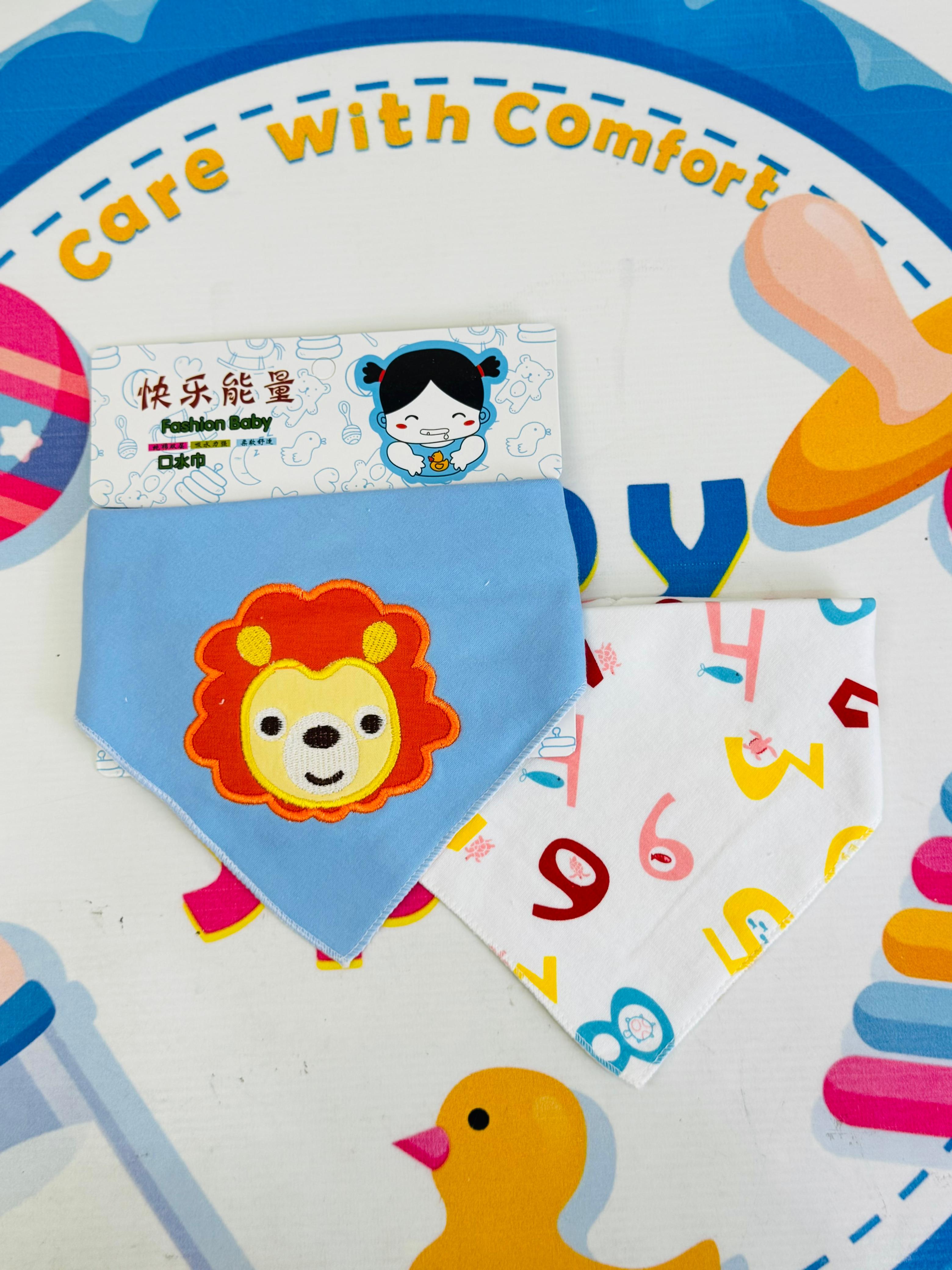 Baby Premium Bandana Bibs – Set of 2