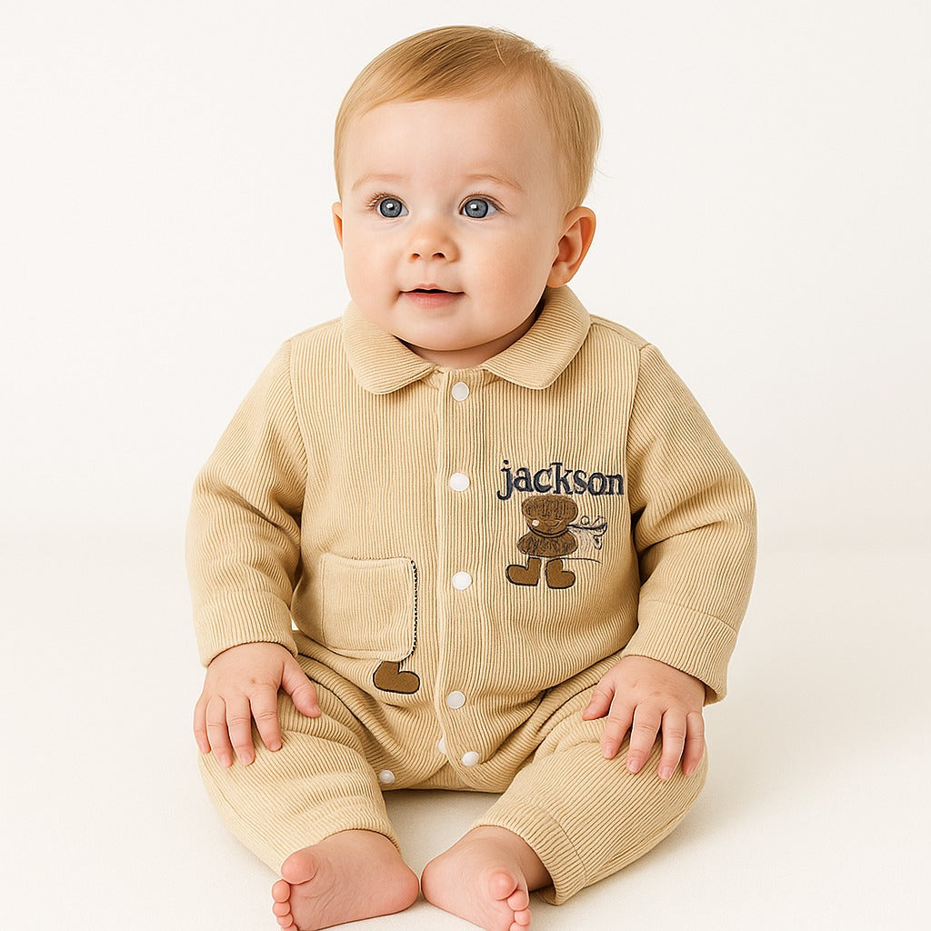 Baby Quilted Foaming Winter Rompers – Cozy & Stylish