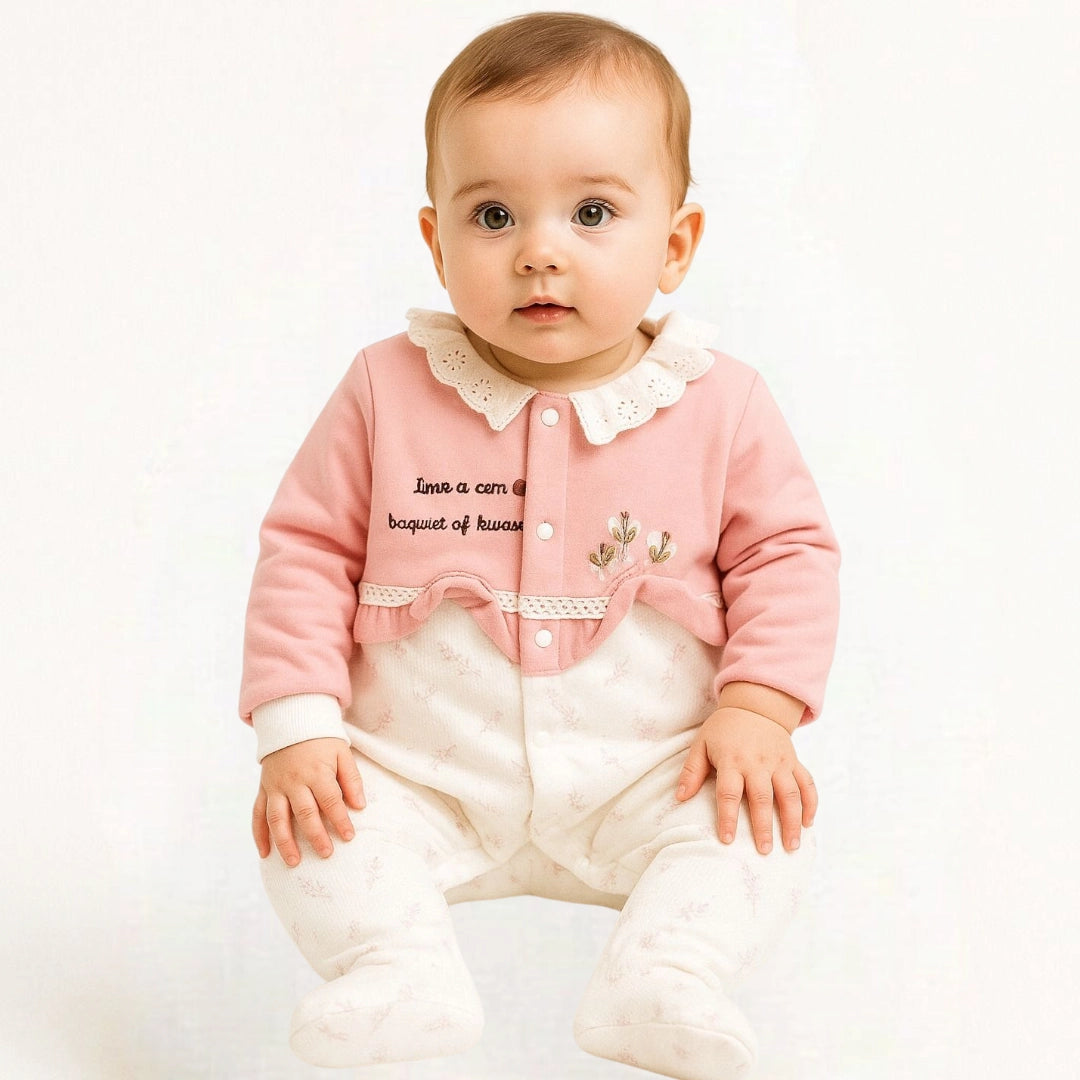 Baby Quilted Foaming Winter Rompers β Cozy & Stylish
