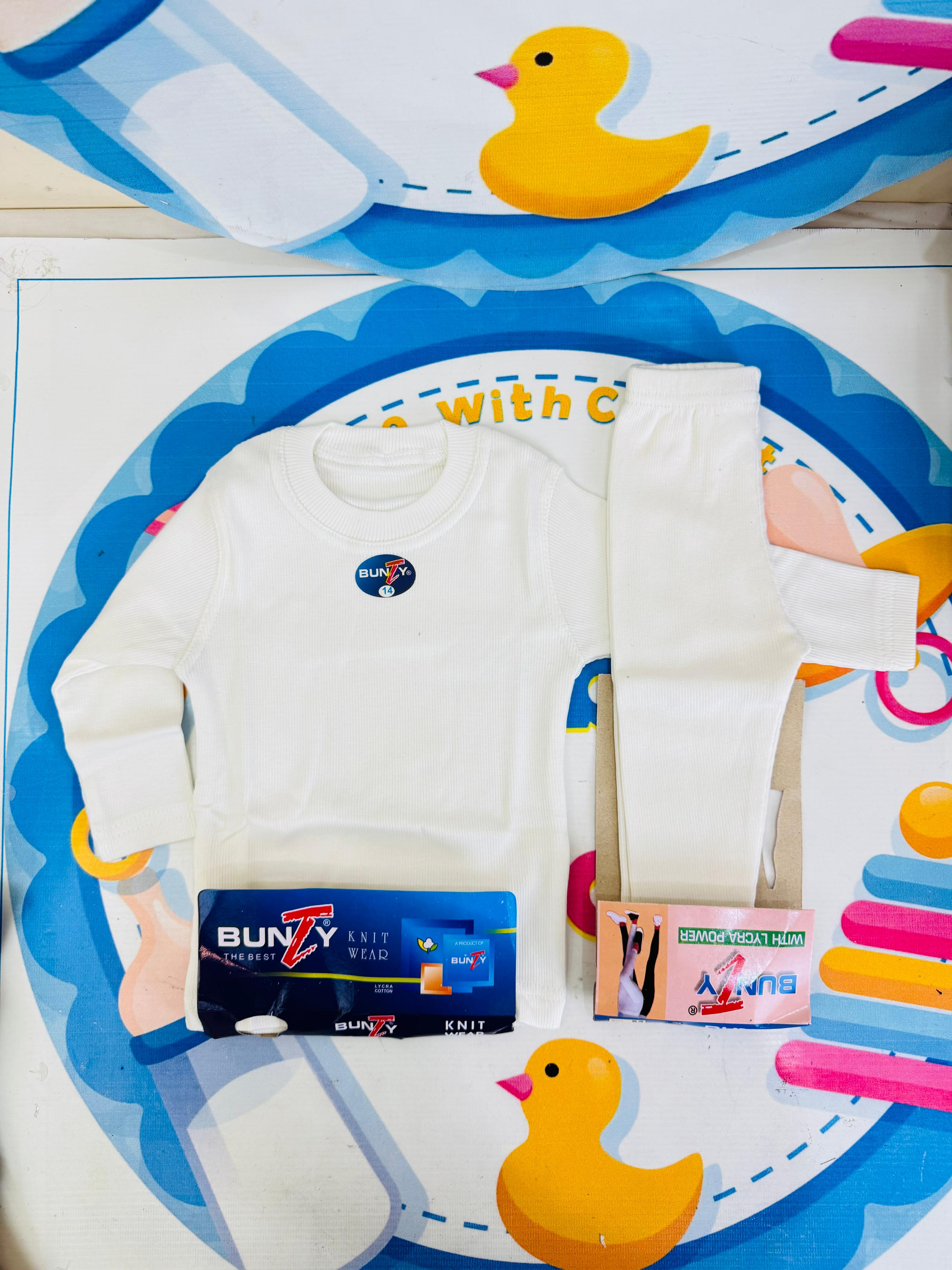 Baby Winter Thermal Suits – Offwhite