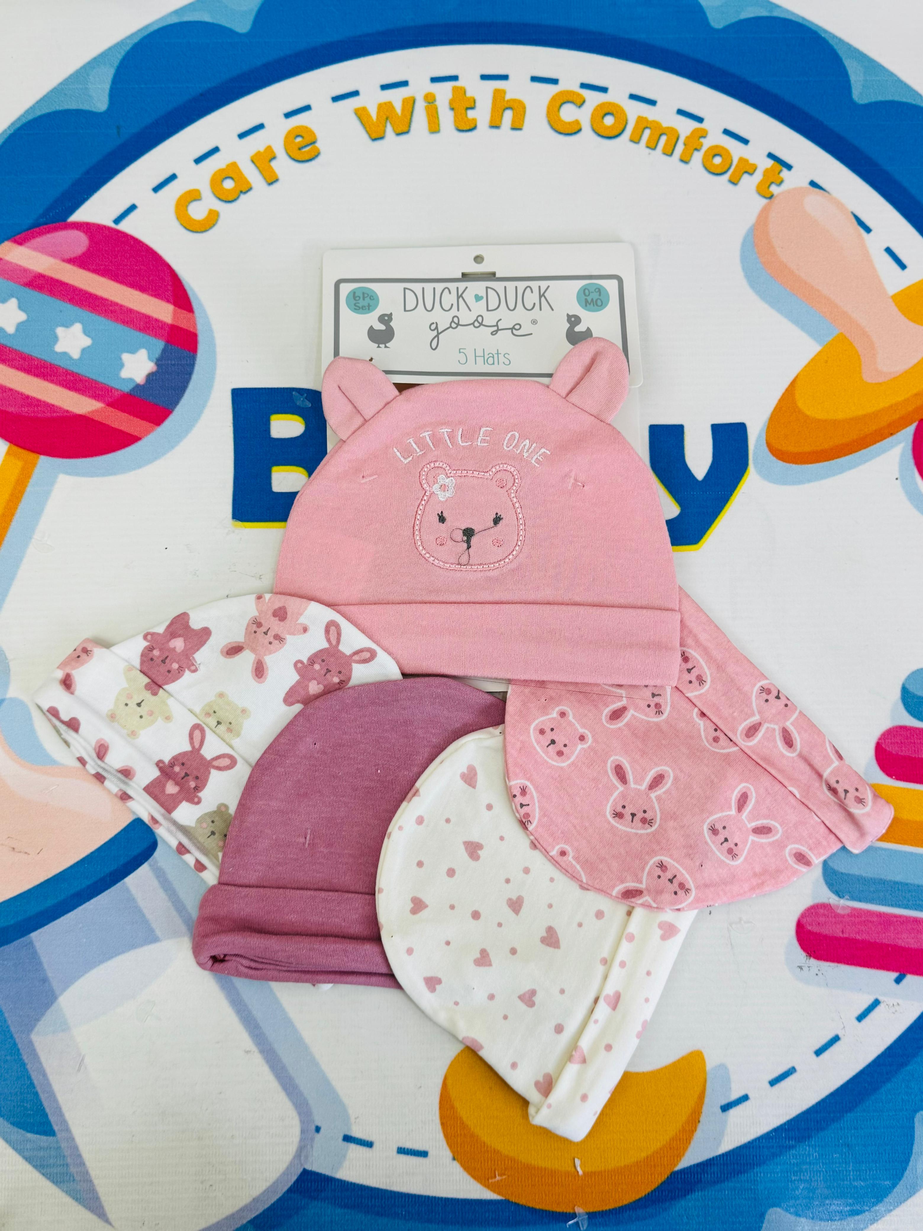 Hudson Baby Summer Caps – Pack of 5 | Unisex Collection