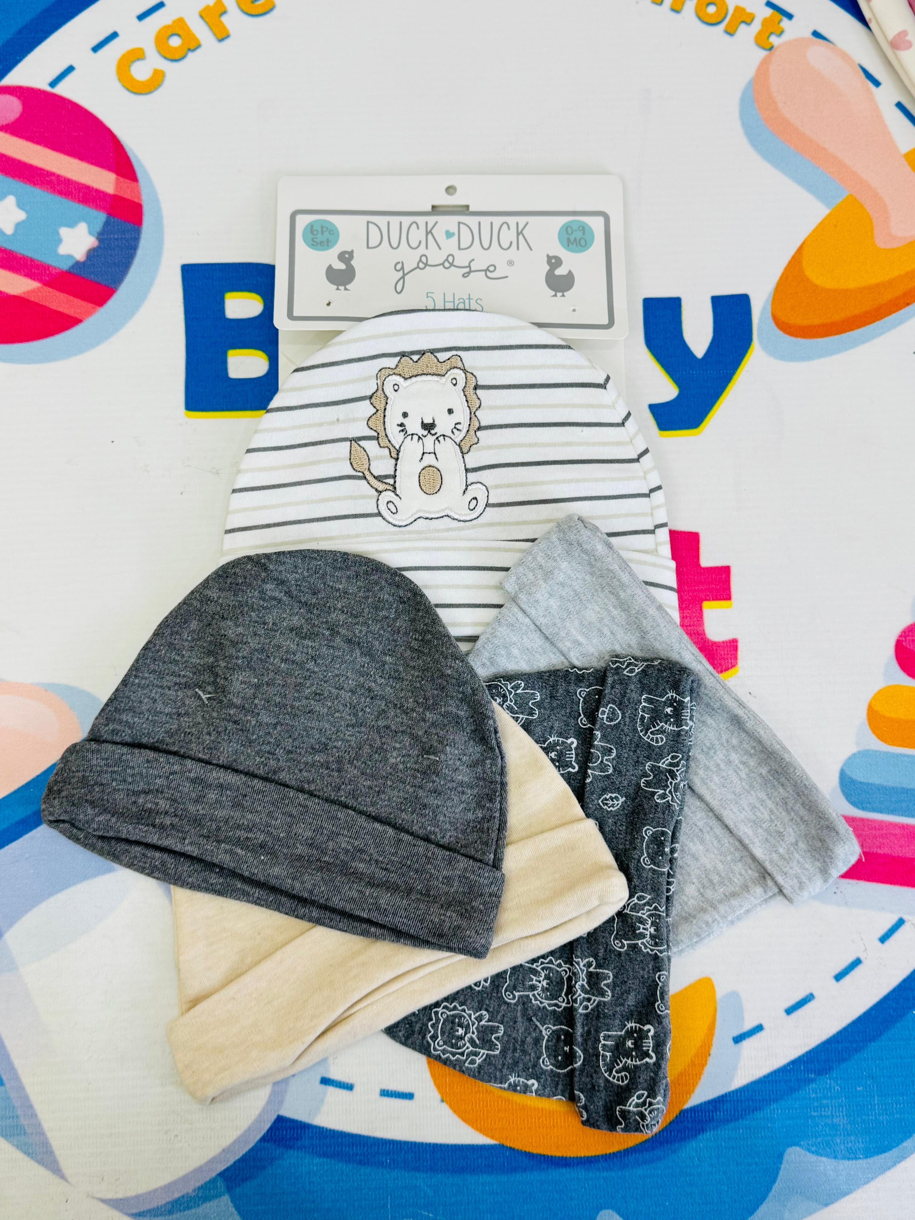 Hudson Baby Summer Caps – Pack of 5 | Unisex Collection