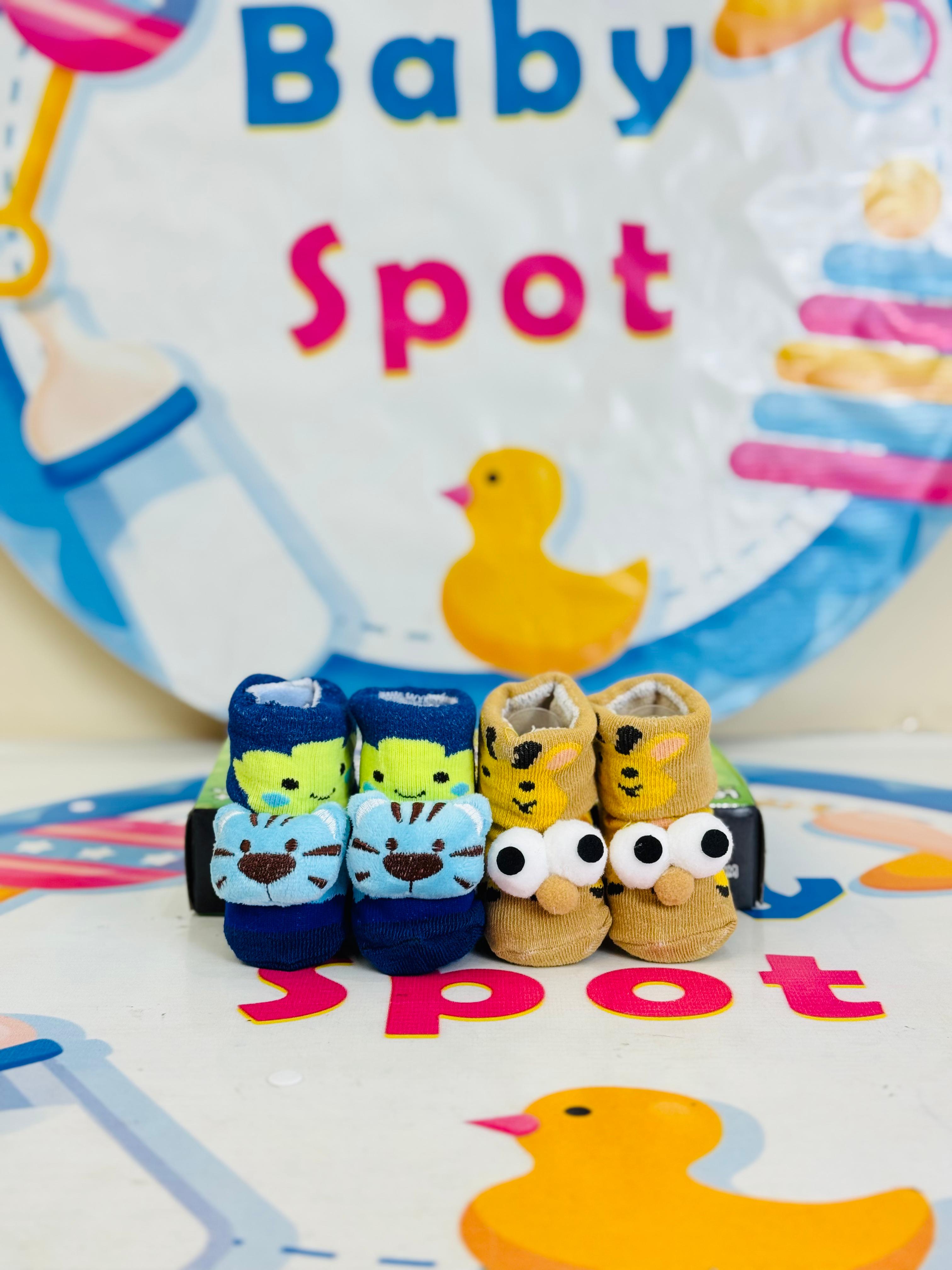 Bebe Fevor Branded Pack of 2 Socks Botties